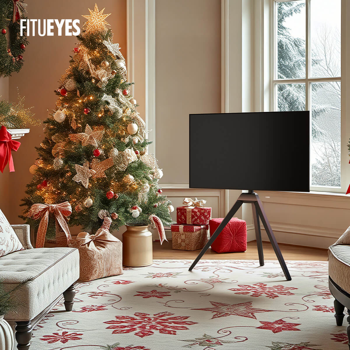 Weihnachts TV Staffelei FITUEYES