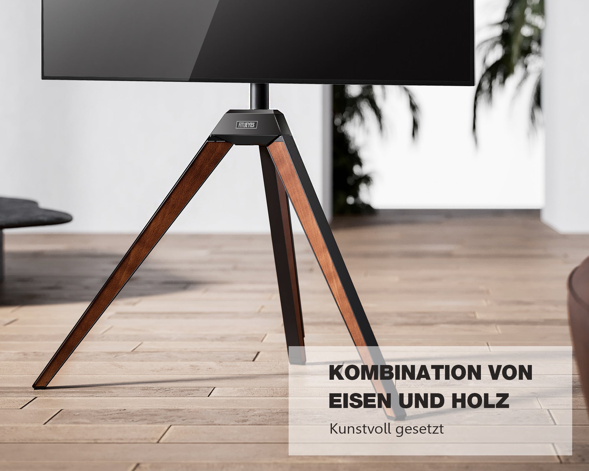 Originalholz-TV-Ständer in Nussbaumfarbe