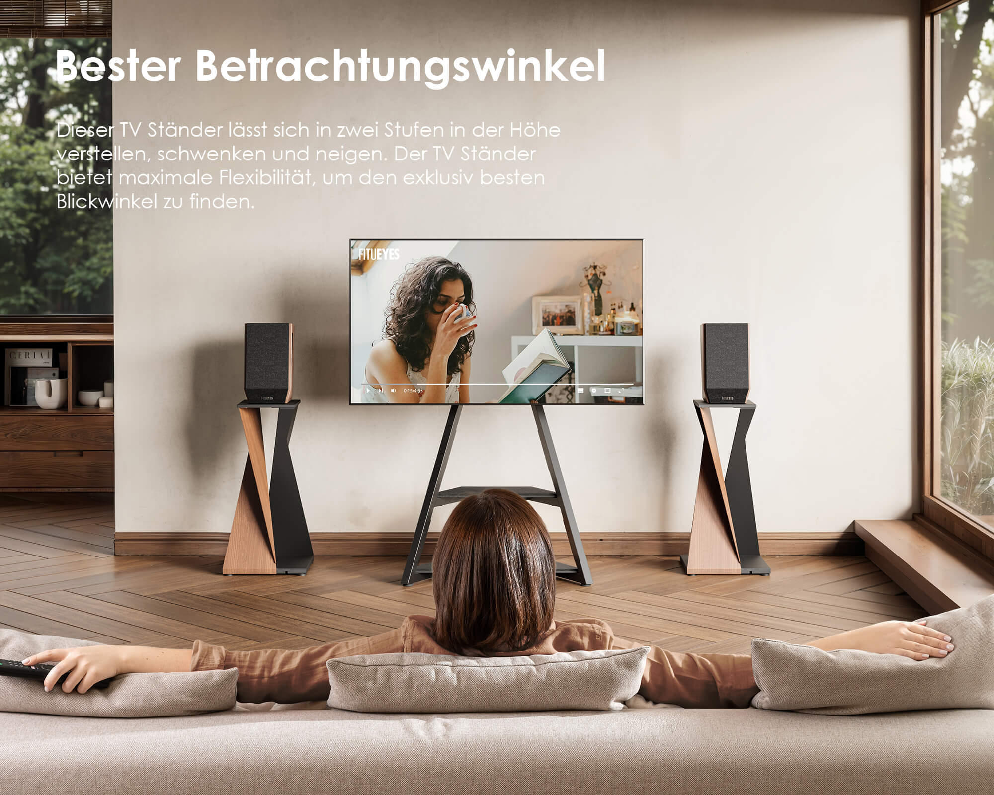 Eiffel Soporte para TV con iluminación ambiental