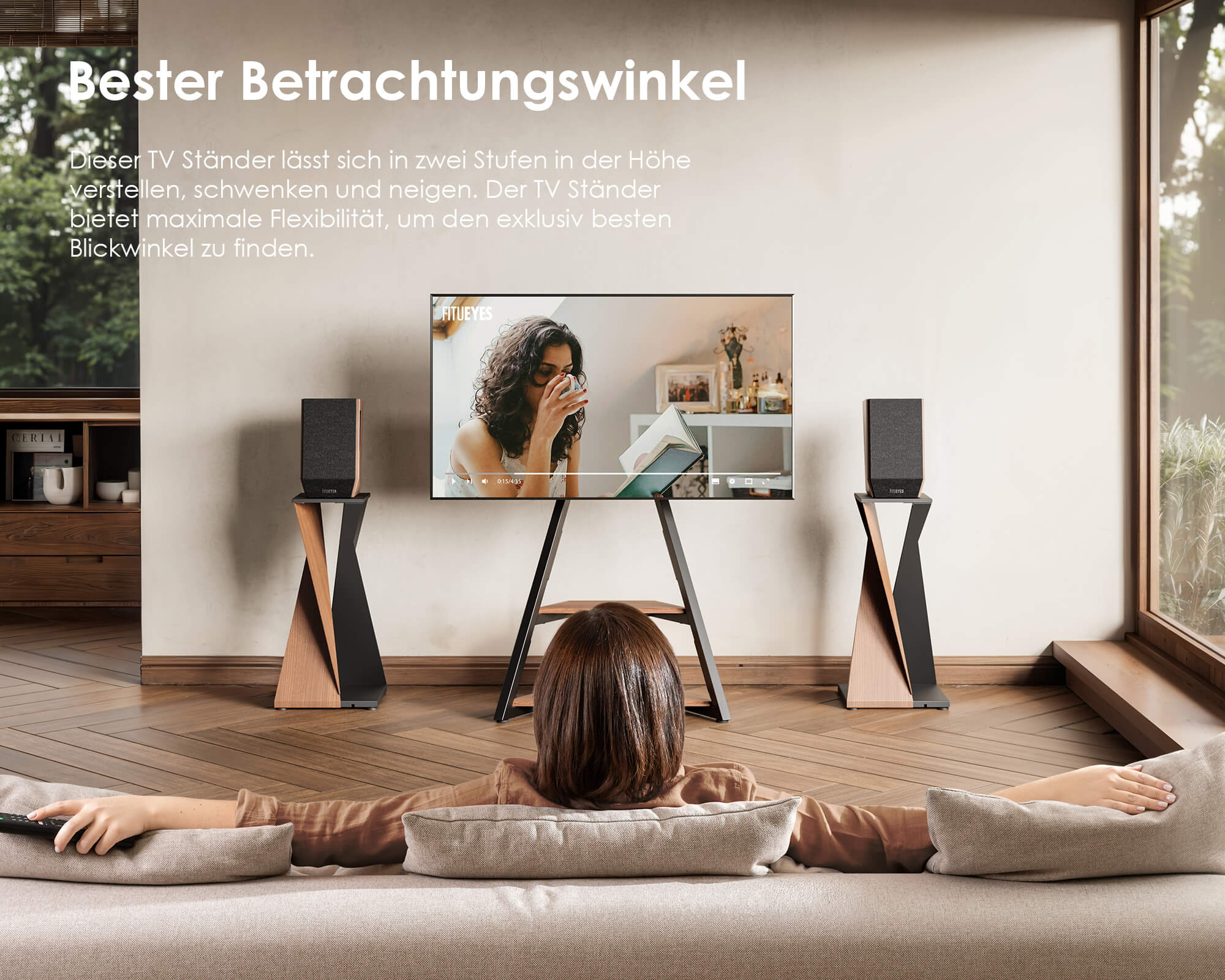 Eiffel Soporte para TV con iluminación ambiental