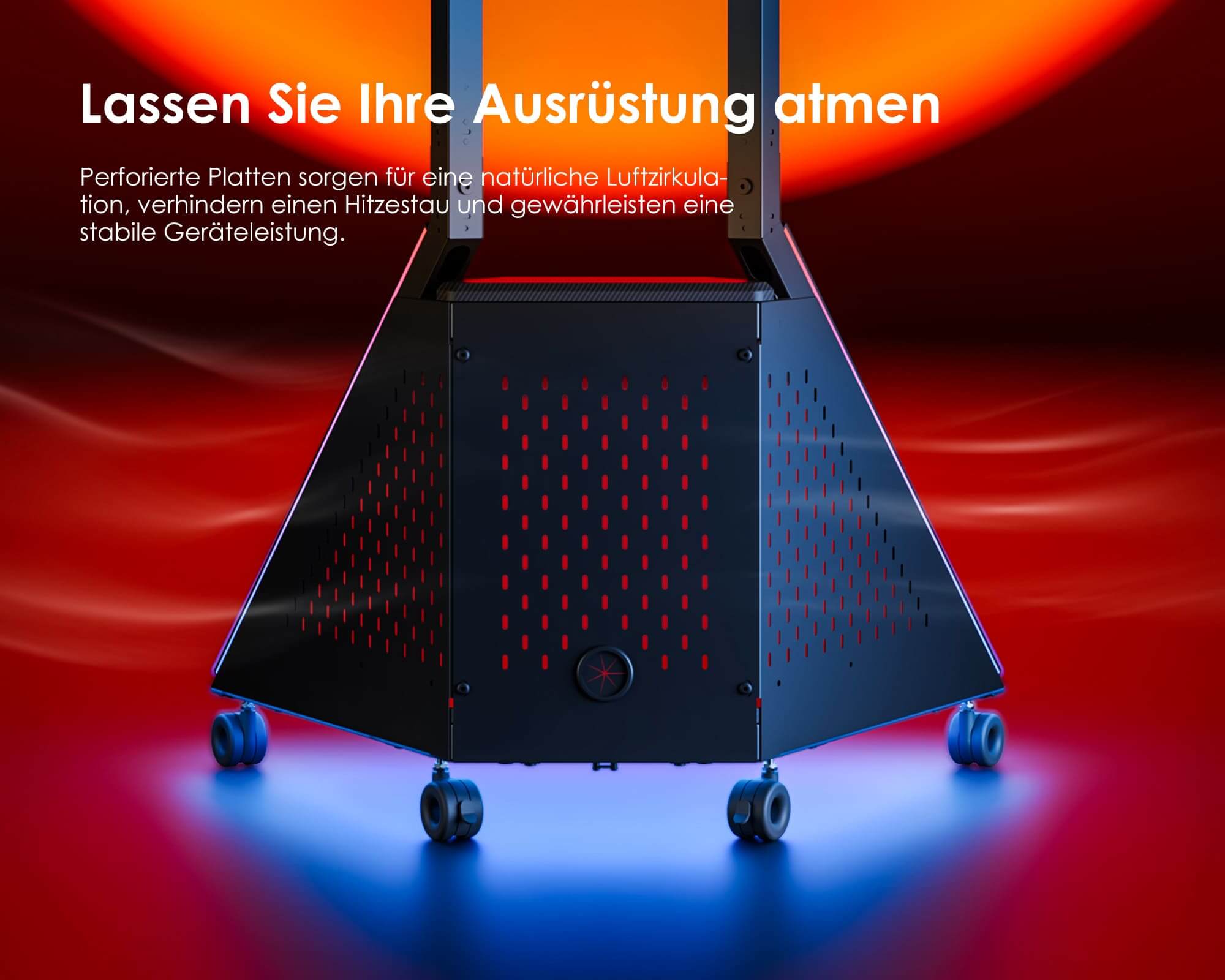 TV Ständer mit offener Bauweise zur Wärmeableitung bei Gaming, passend für 32–65 Zoll