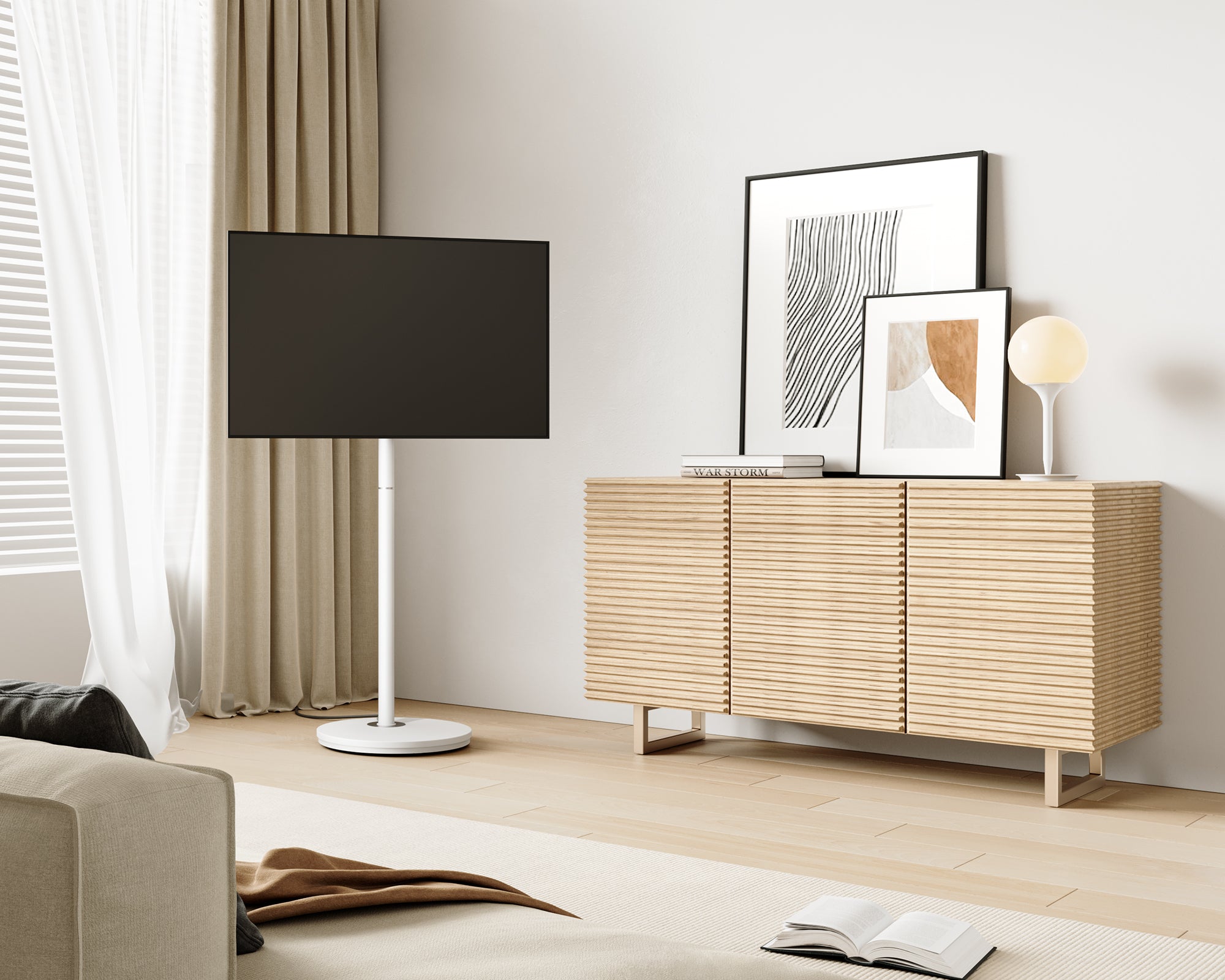 Master V2 FT48 Soporte para TV con Ruedas