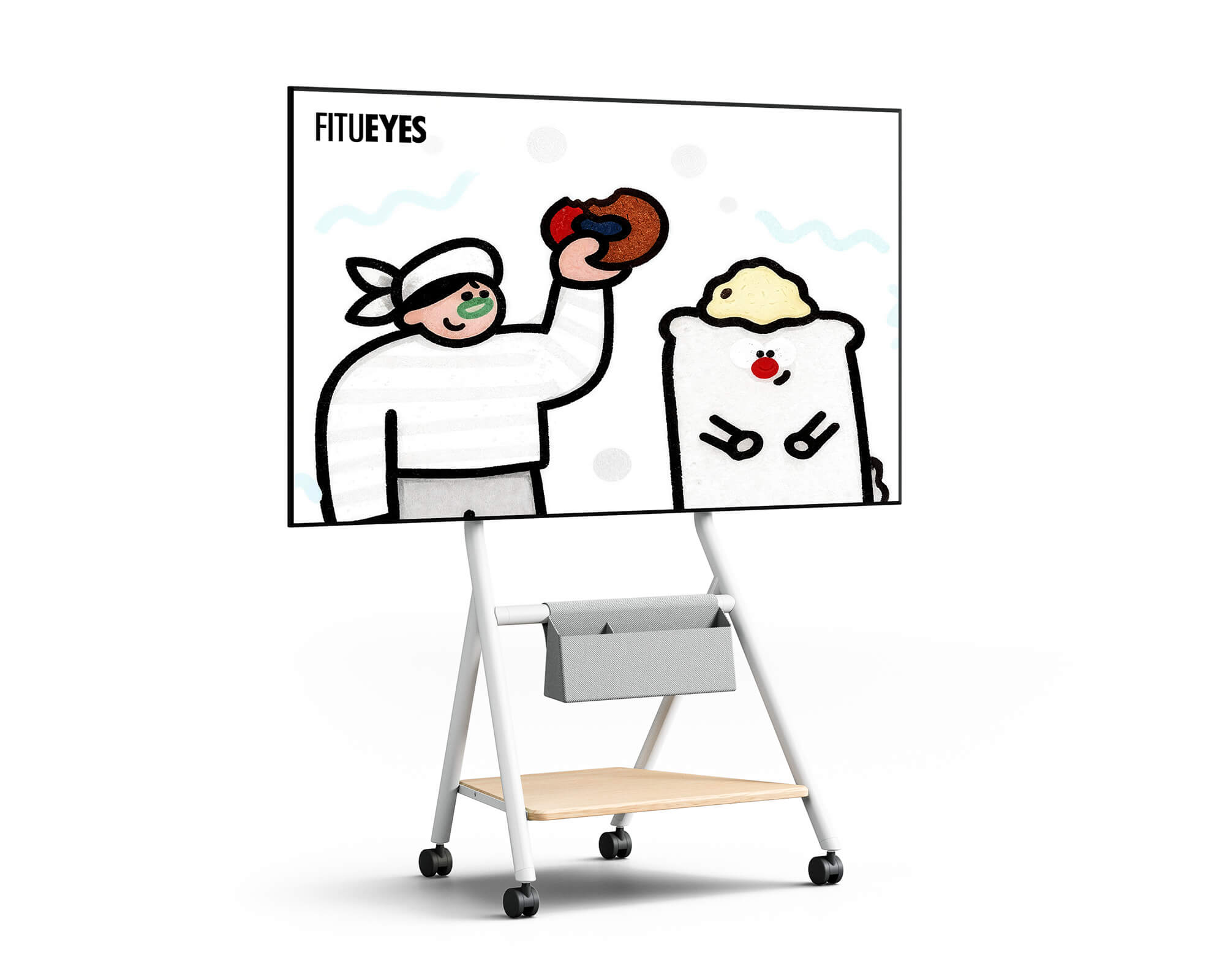 Collector TC65 Floor TV Stand with Wheels