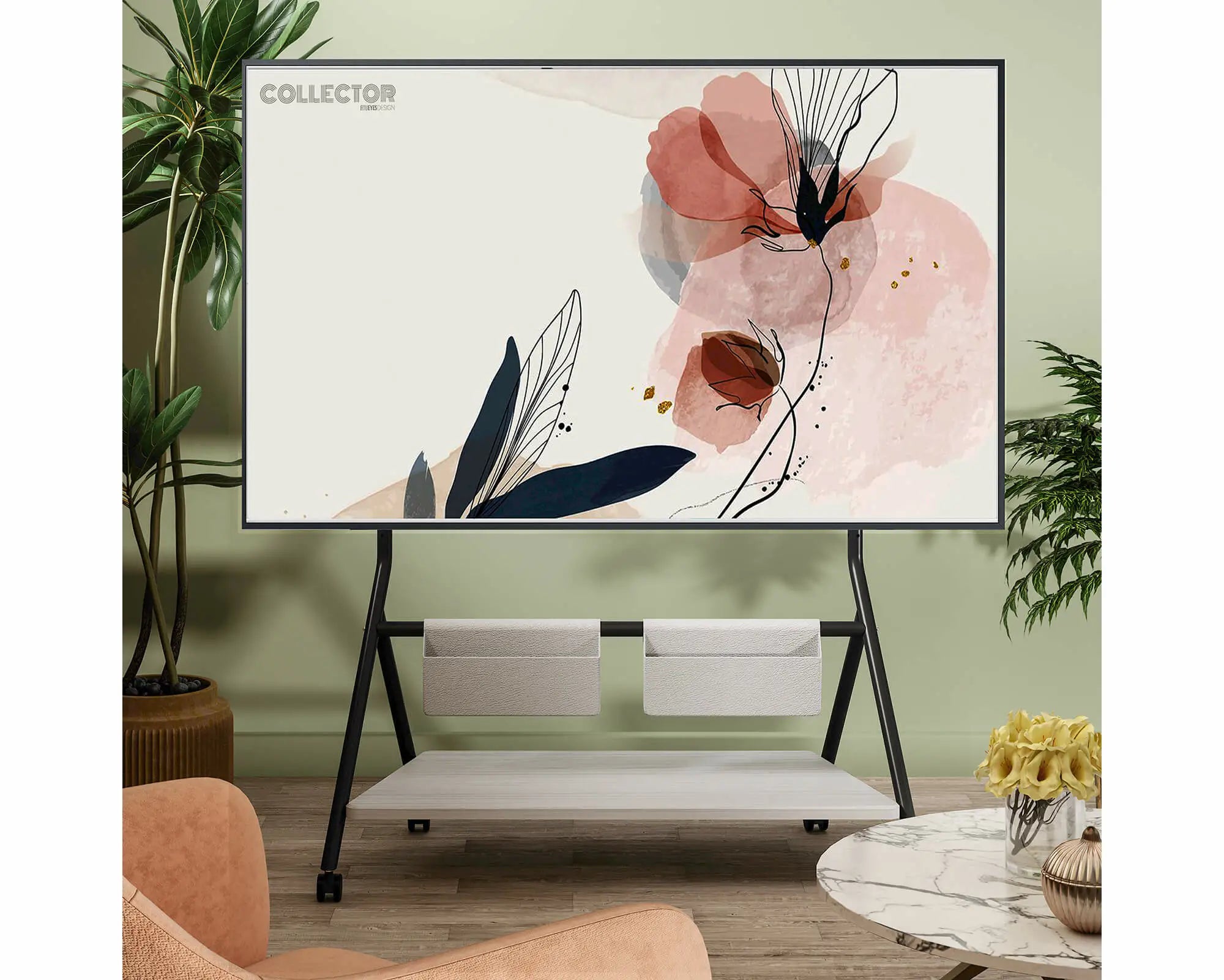 Collector TC88 Support TV à Roulettes