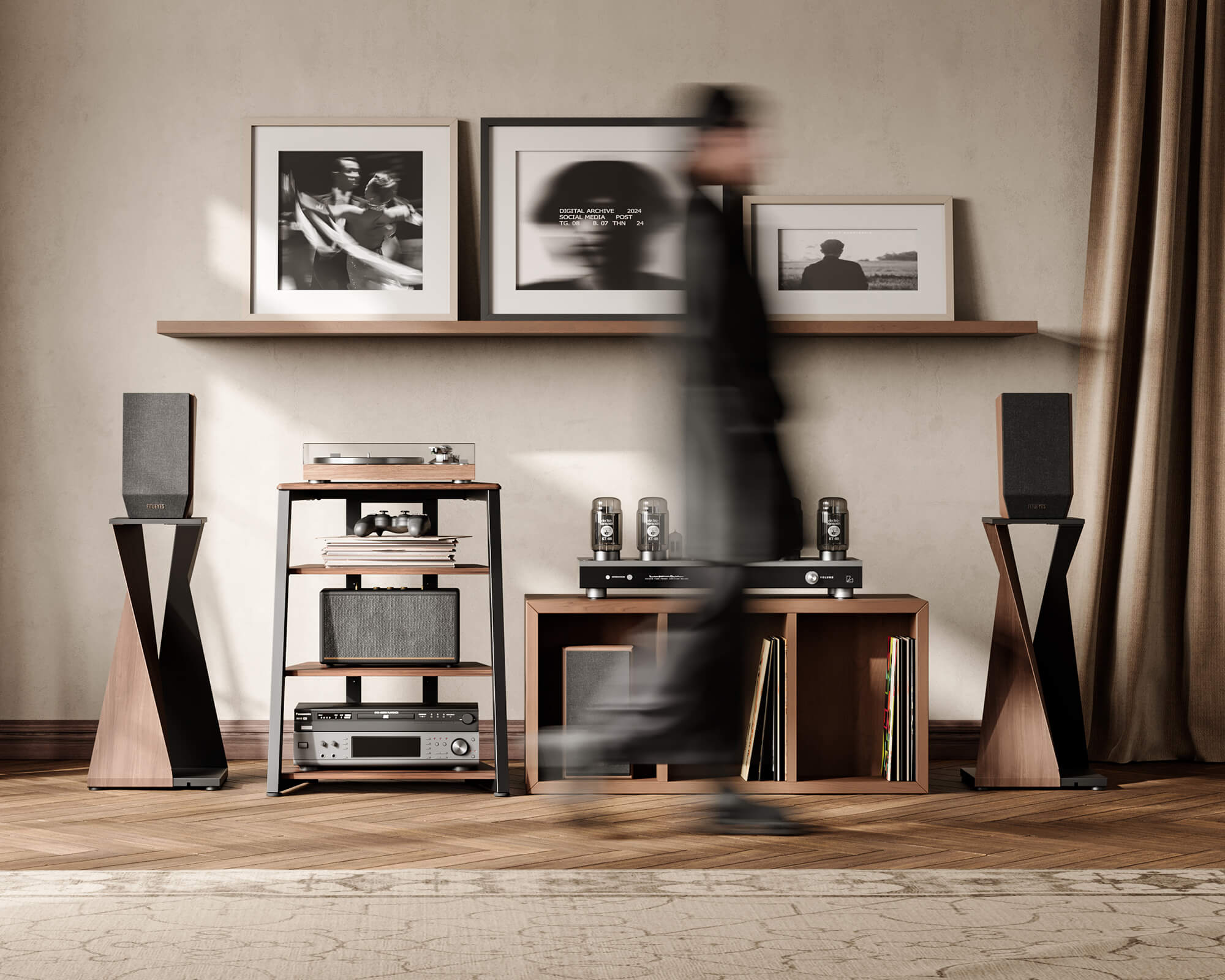 Walnut Audio Stand von FITUEYES