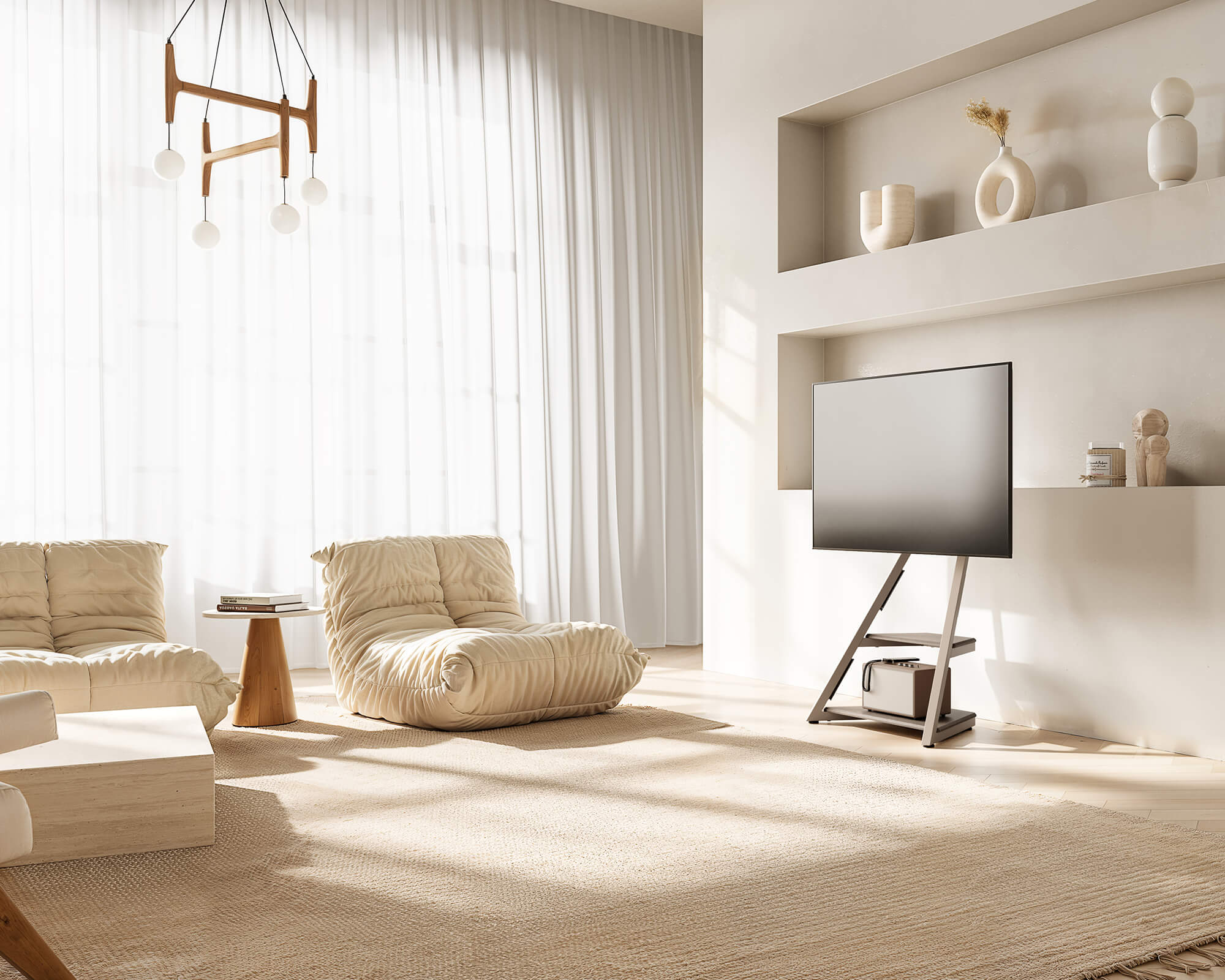 Eiffel FT65 TV-standaard met wielen