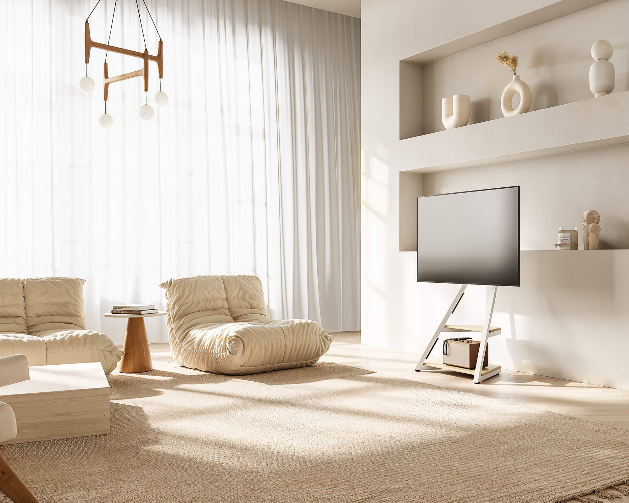 Eiffel FT65 TV-Ständer mit Rollen