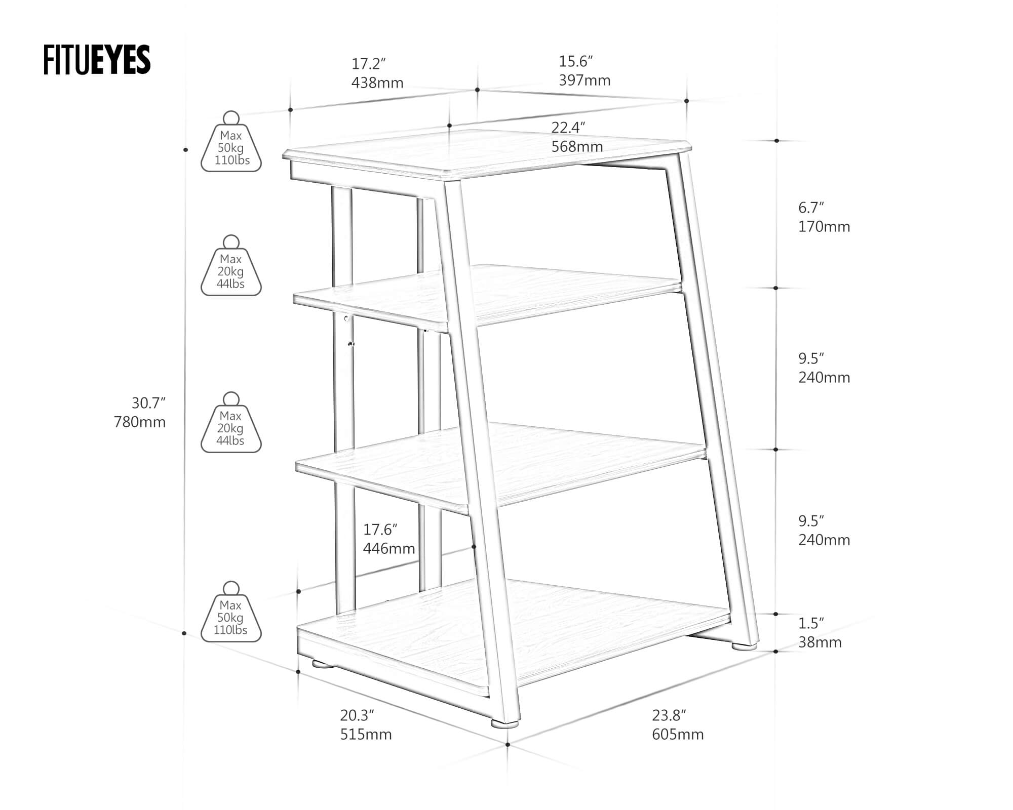 Eiffel AS07 Mueble HIFI