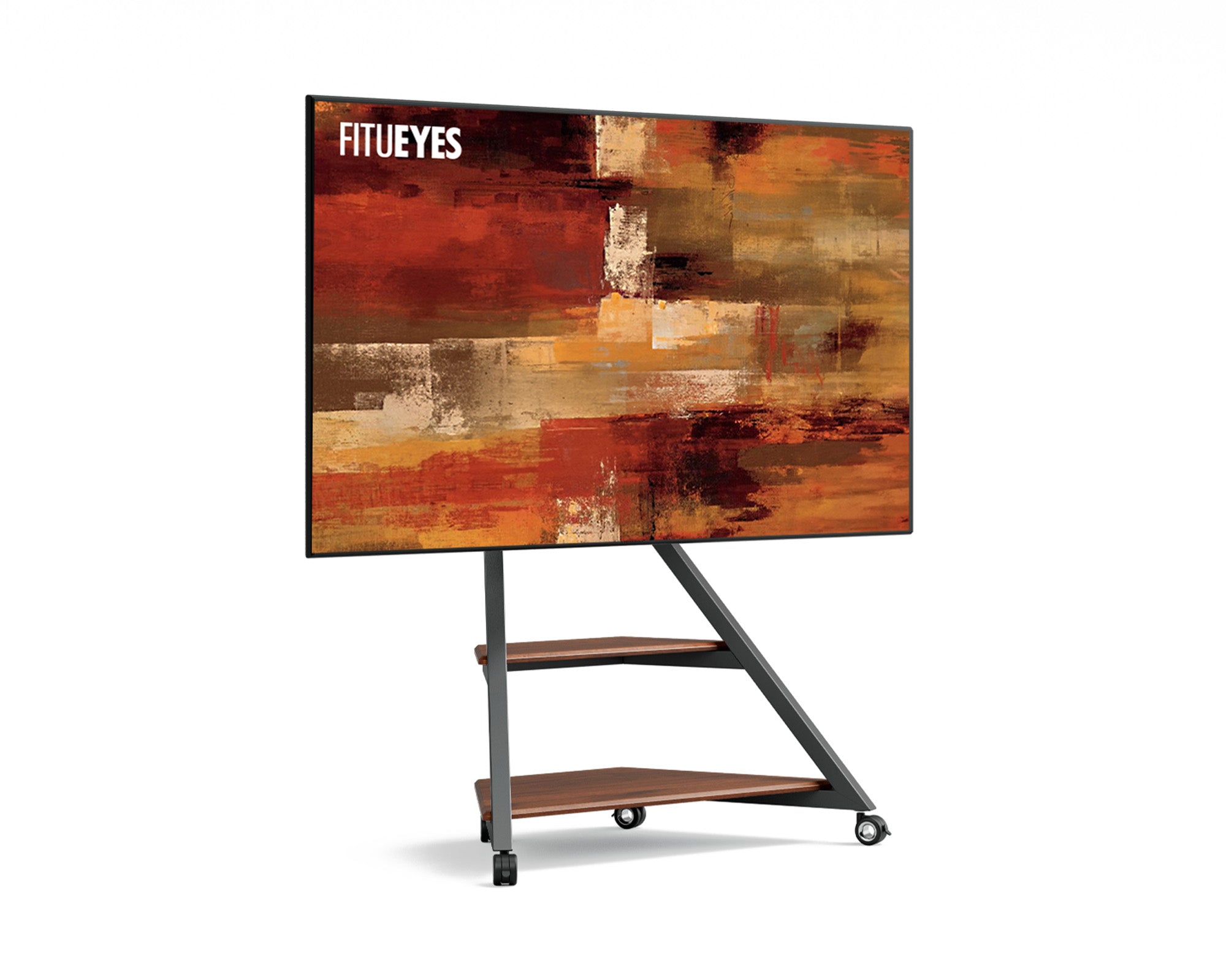 Moderner TV-Ständer auf Rollen für 55 bis 88 Zoll Fernseher