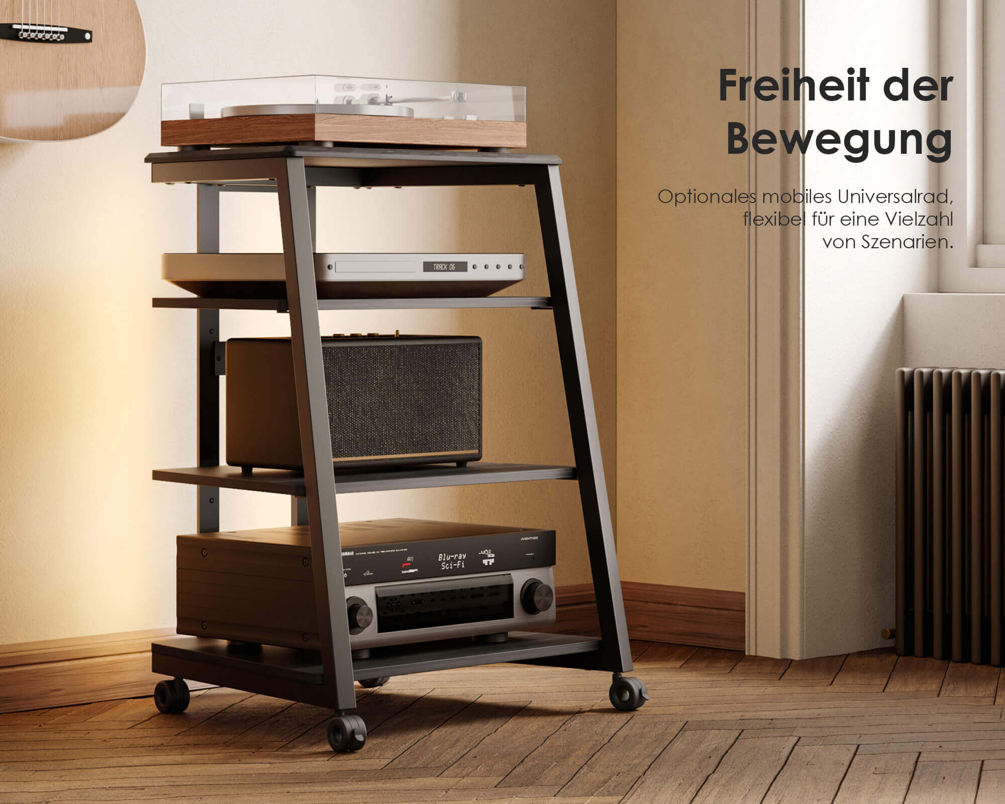 Eiffel V2 AS06 LED HIFI rek met stopcontact