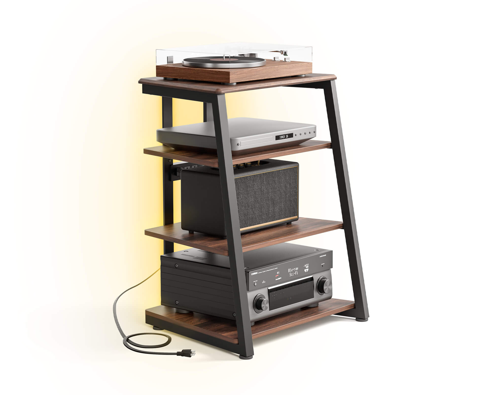 Eiffel V2 AS06 LED HIFI rek met stopcontact