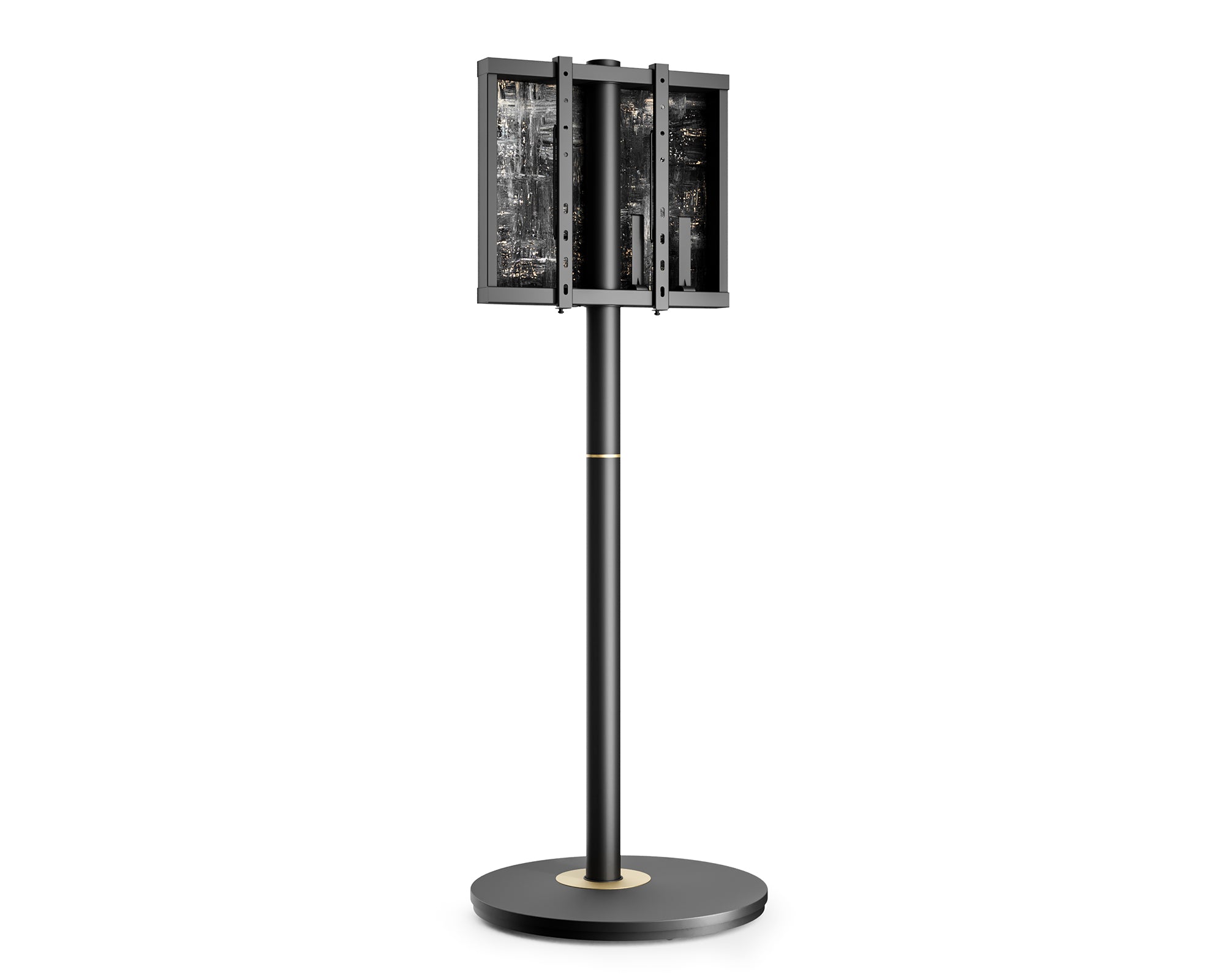 Schwarzer TV-Standfuß Master Serie