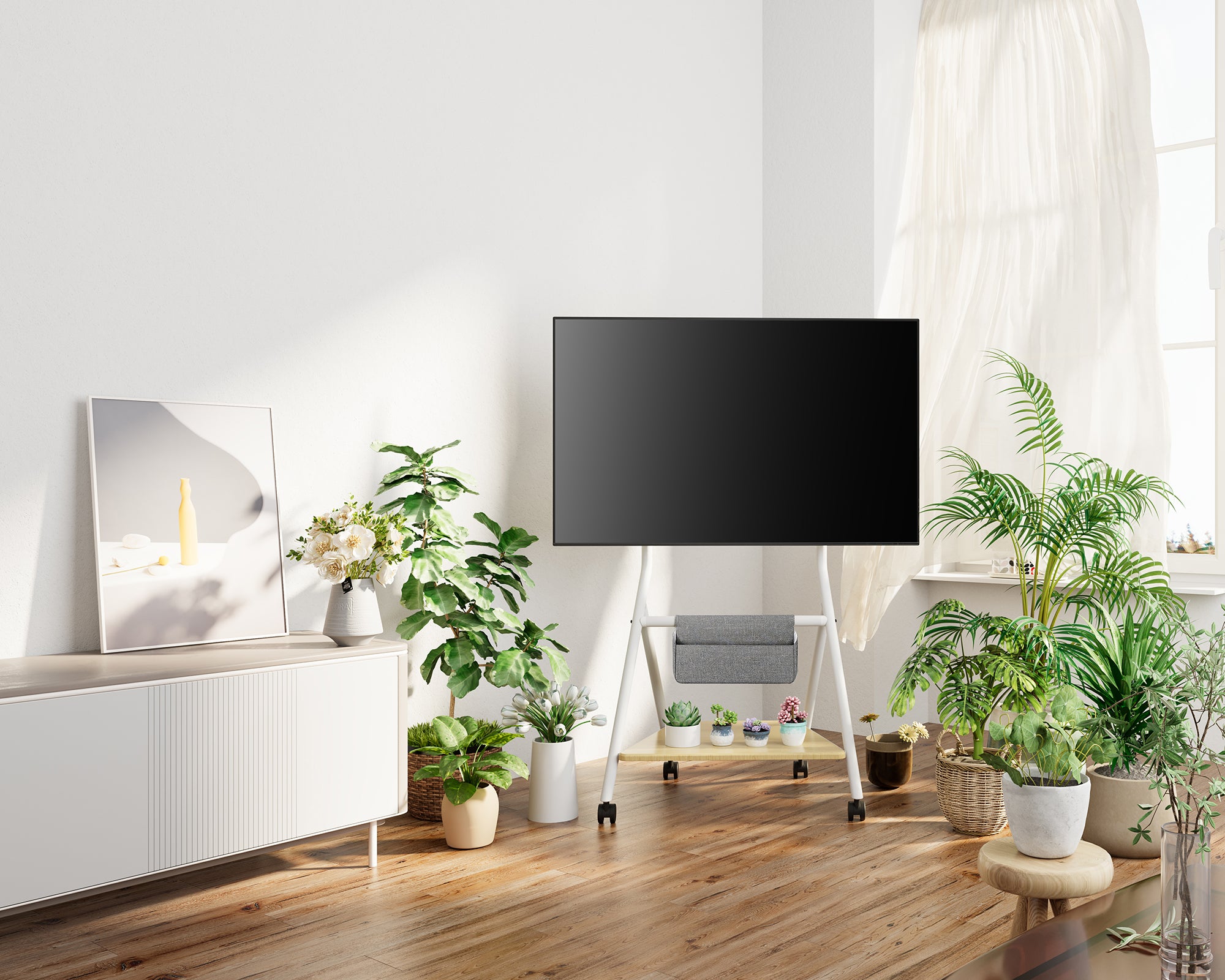 Collector TC65 Supporto tv da terra con ruote