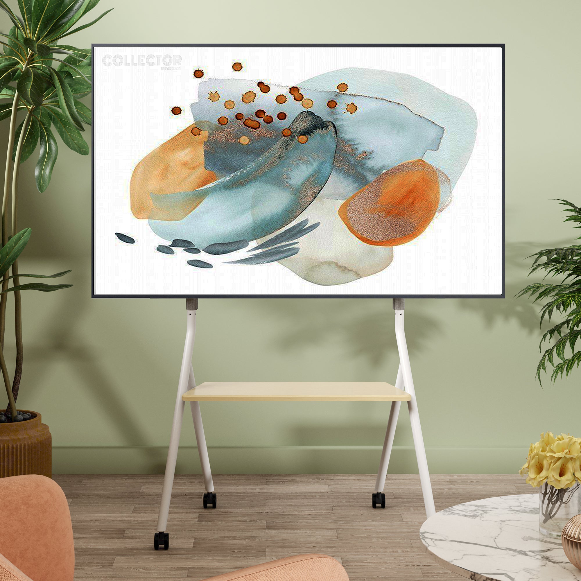 Collector TC78 Floor TV Stand with Wheels