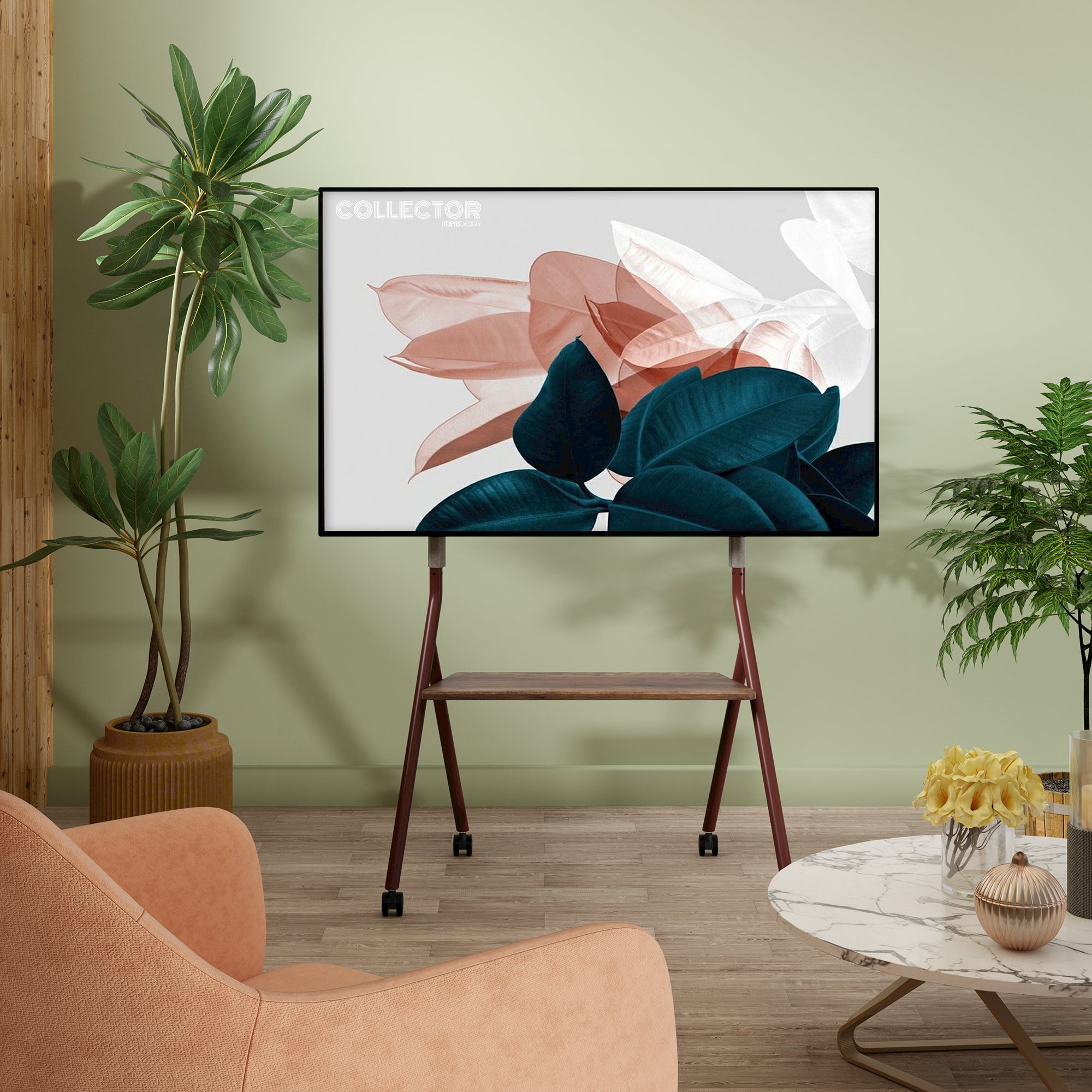 Collector TC78 Floor TV Stand with Wheels