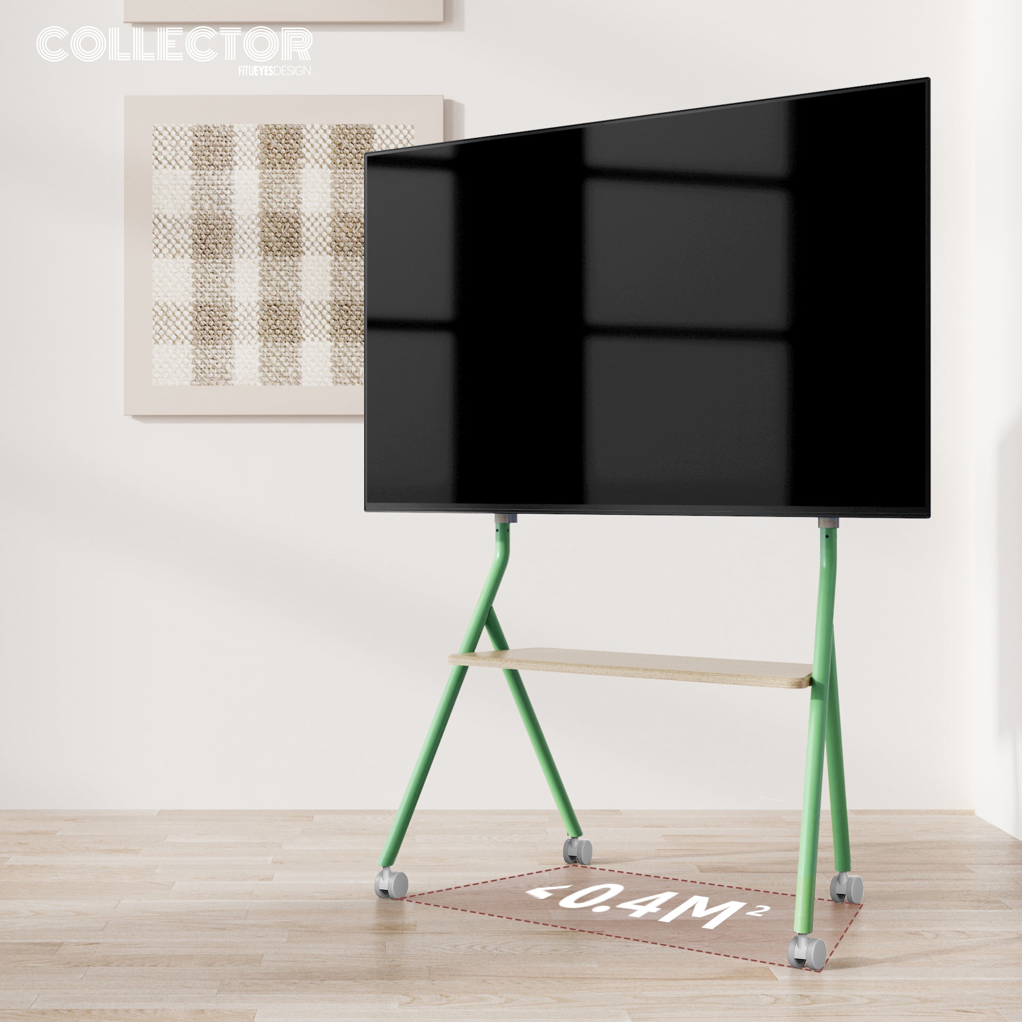 Collector TC78 Floor TV Stand with Wheels