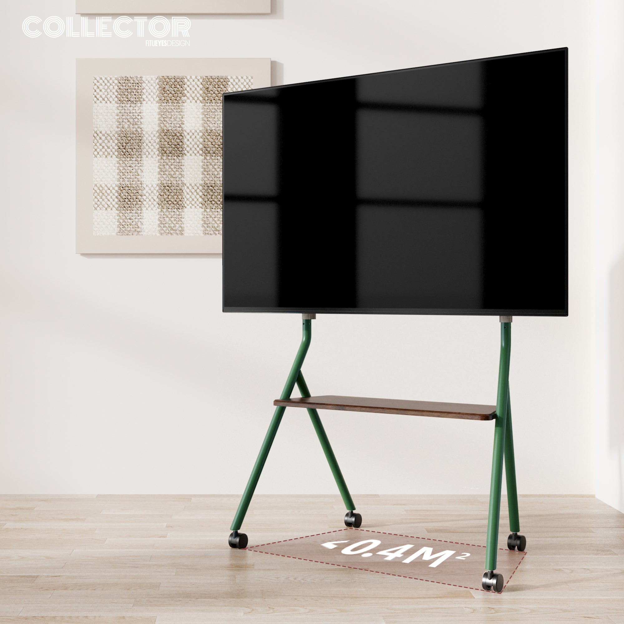 Collector TC78 Floor TV Stand with Wheels