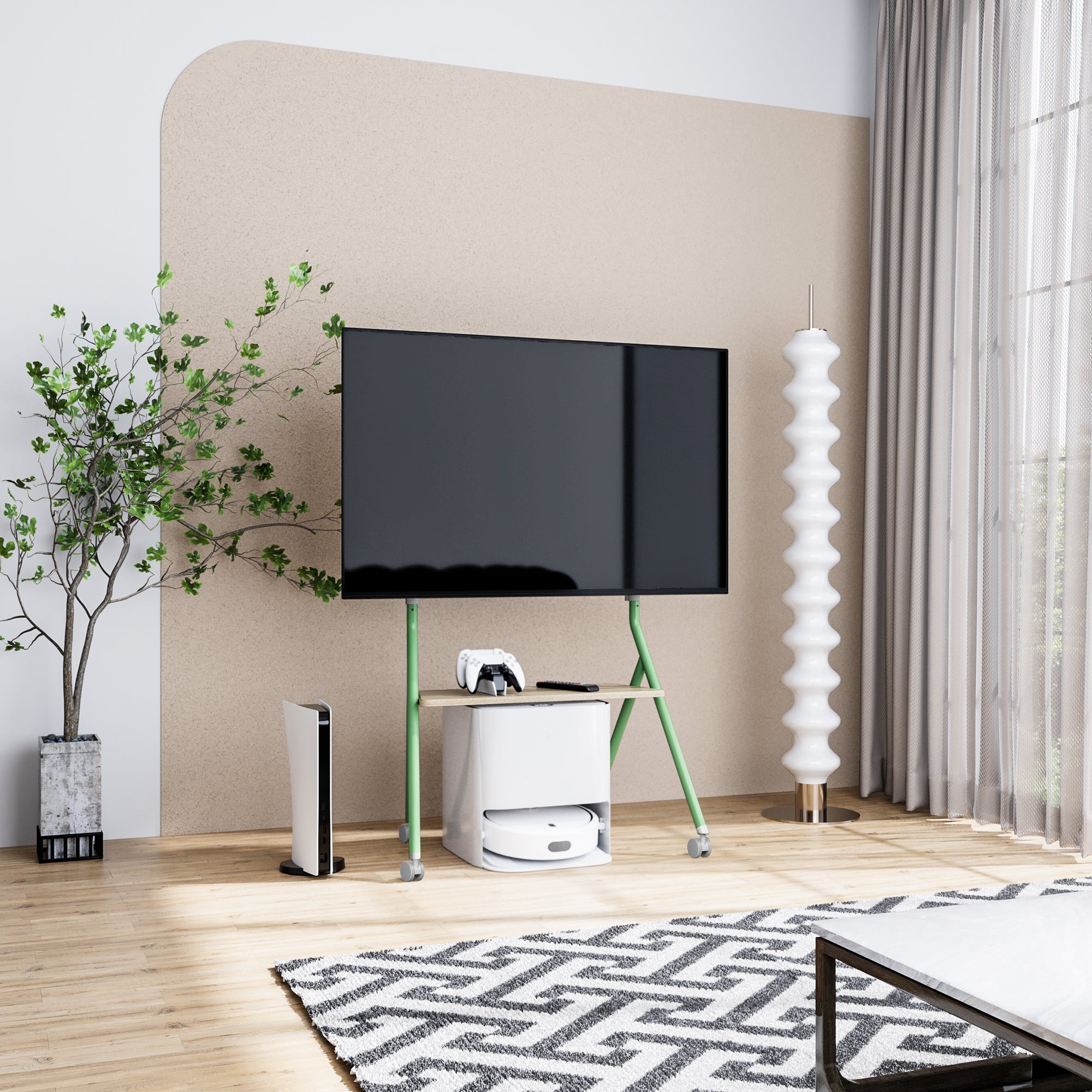 Collector TC78 Floor TV Stand with Wheels