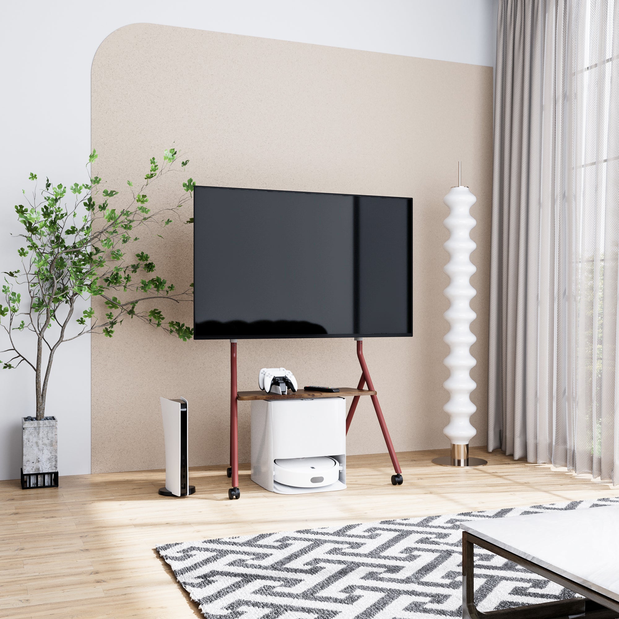 Collector TC78 Floor TV Stand with Wheels