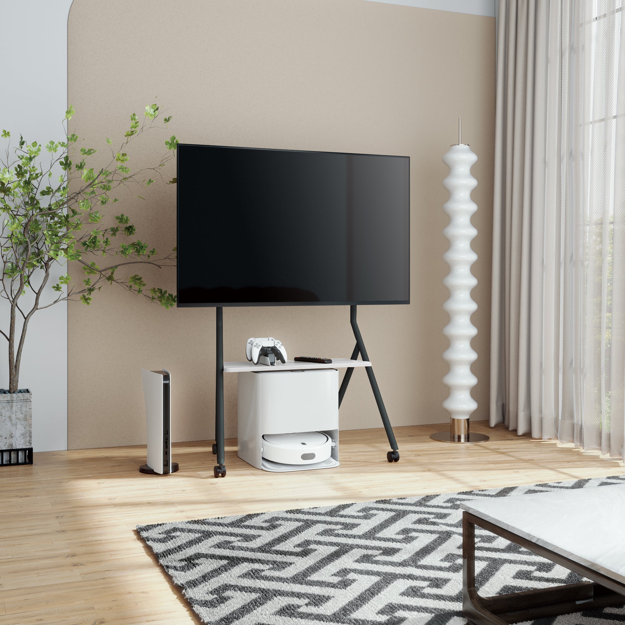 Collector TC78 Floor TV Stand with Wheels