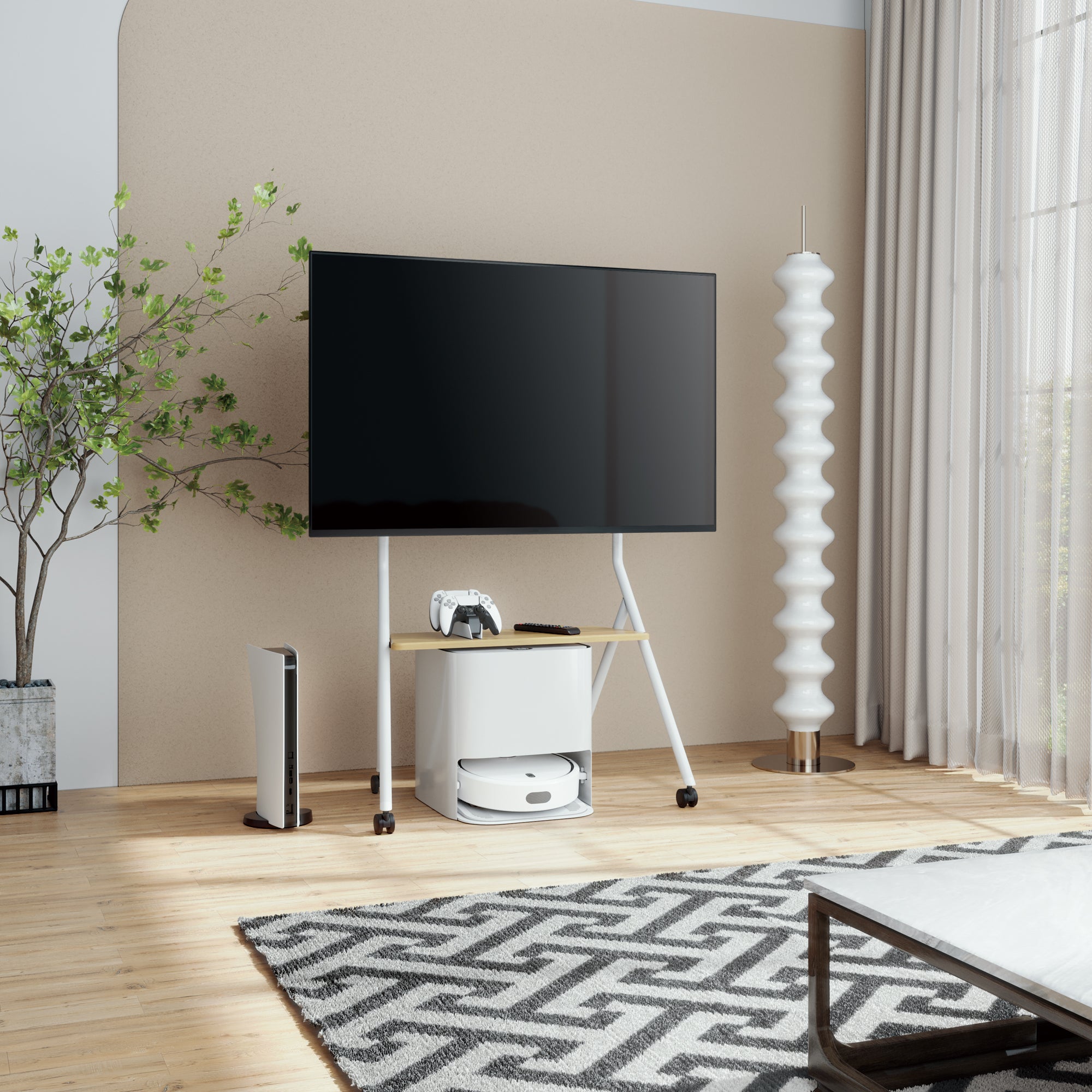 Collector TC78 Floor TV Stand with Wheels