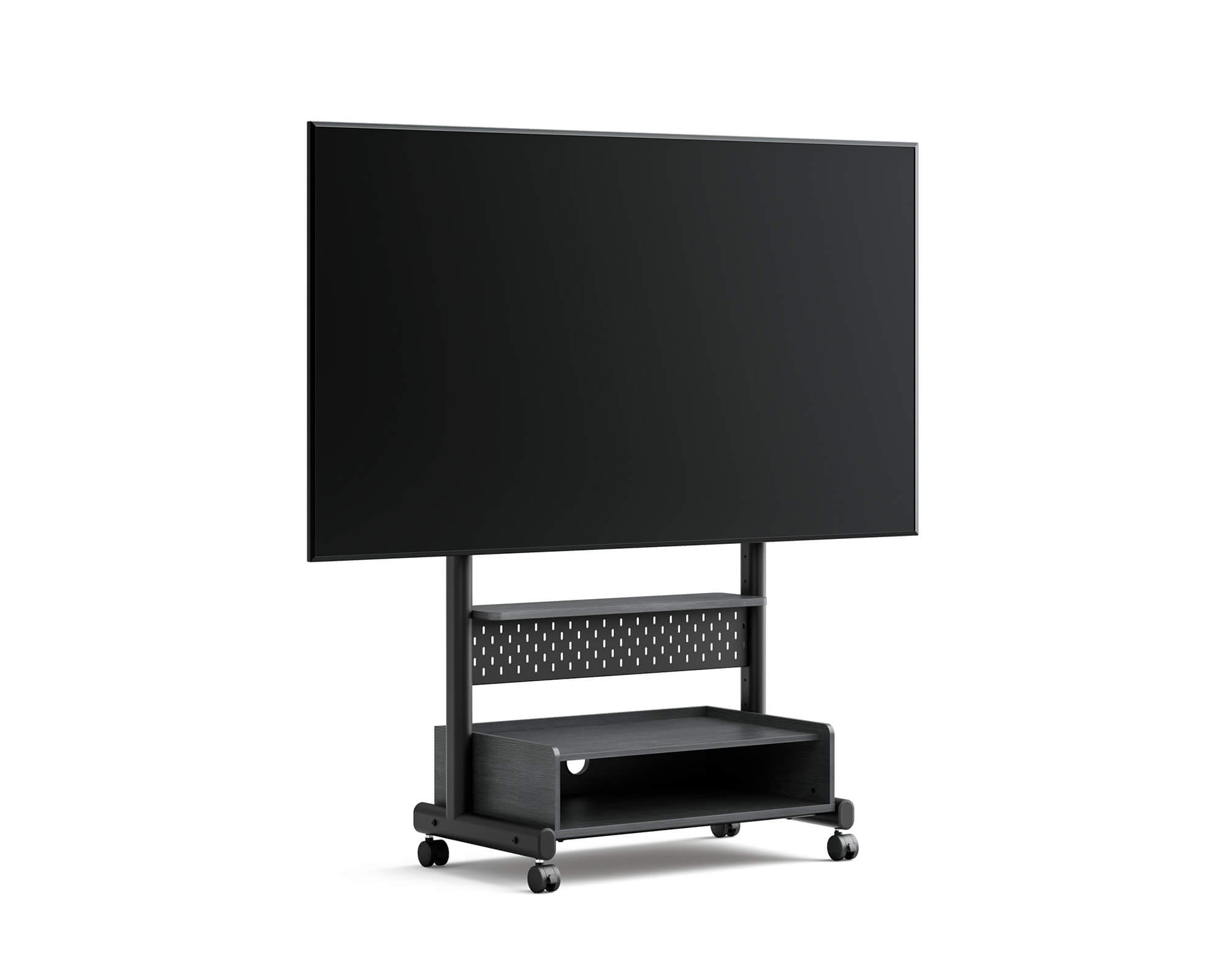 Moderner FITUEYES TV Ständer in Schwarz 