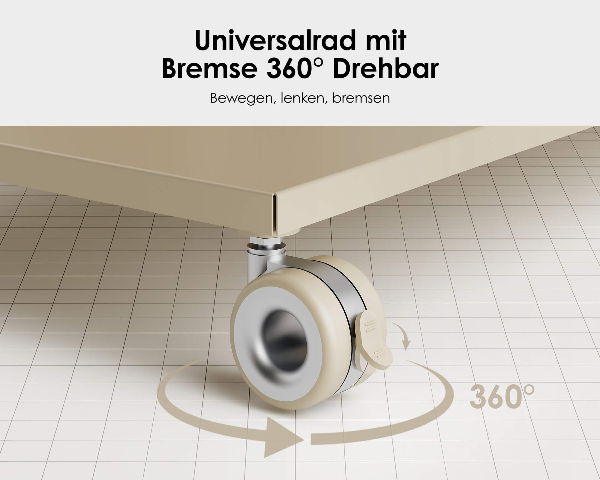 Floor Protective Casters with brake (4 pcs)