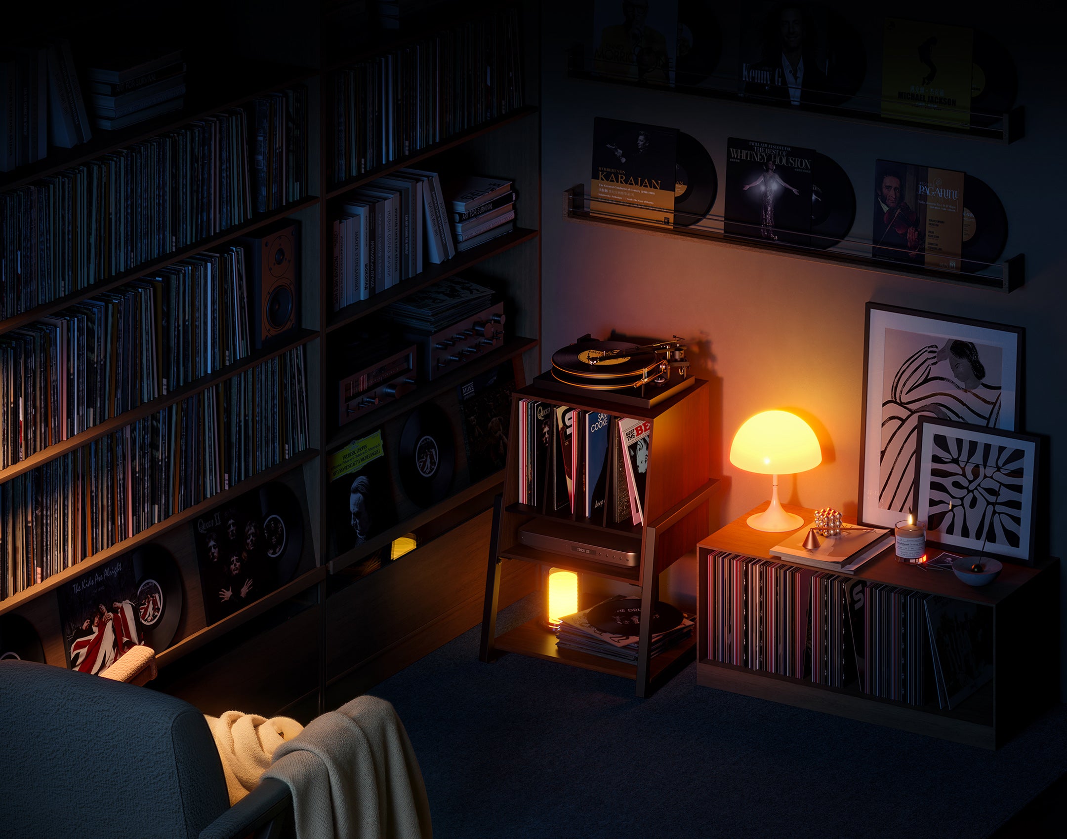 Vinylständer in der Ecke Eiffel RS05 FITUEYES