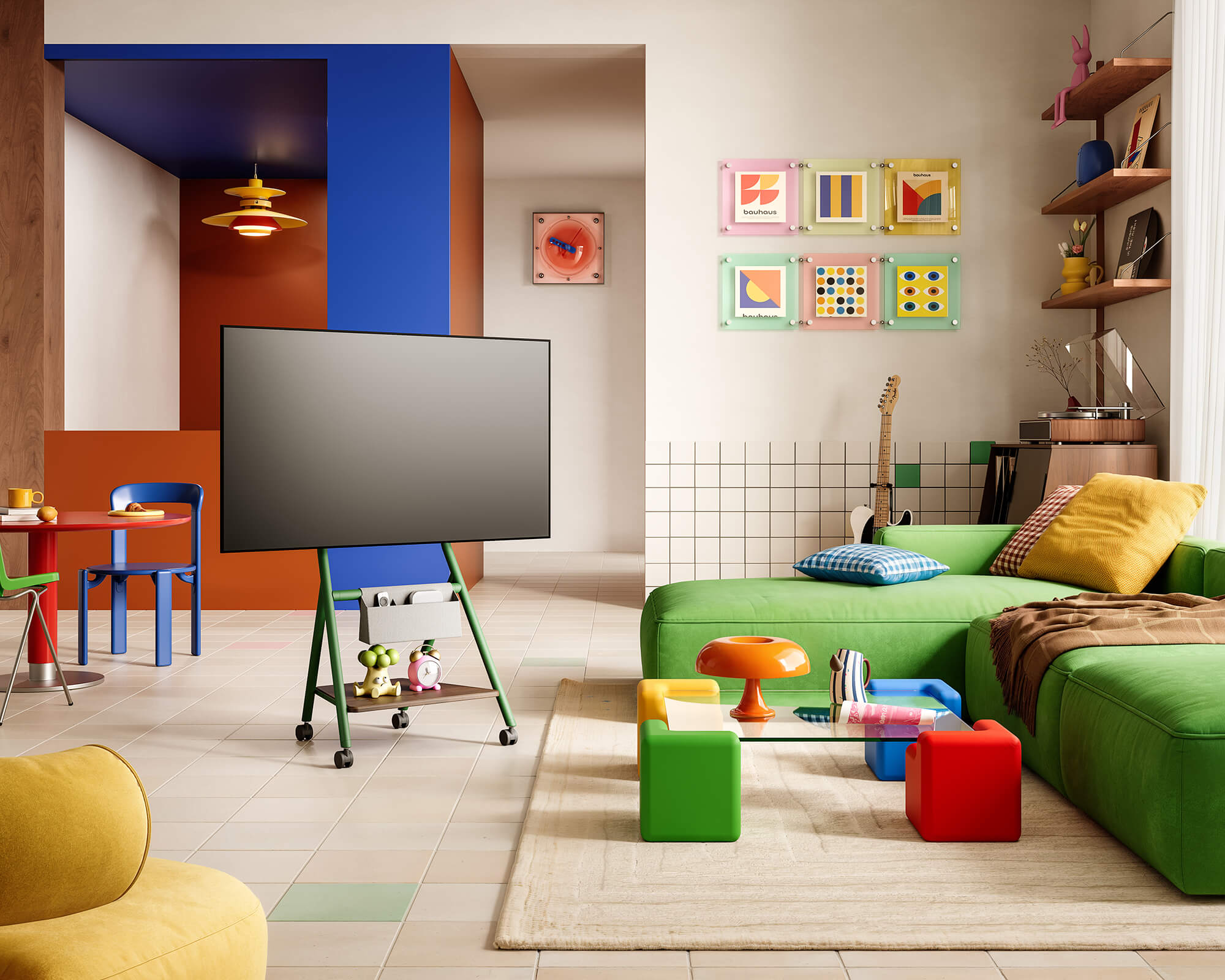 Collector TC65 Supporto tv da terra con ruote