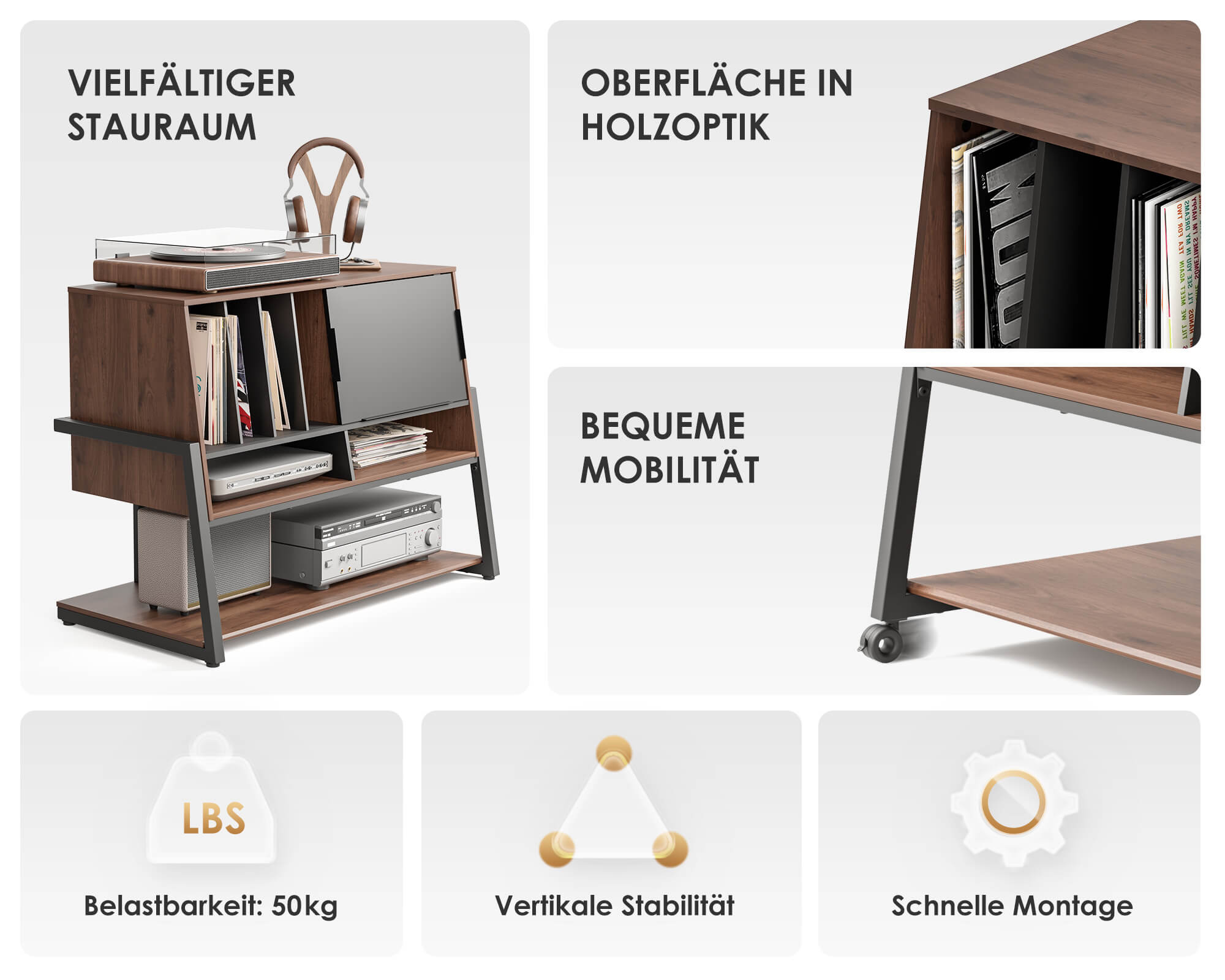 Funktionen des Tisch Plattenspieler 