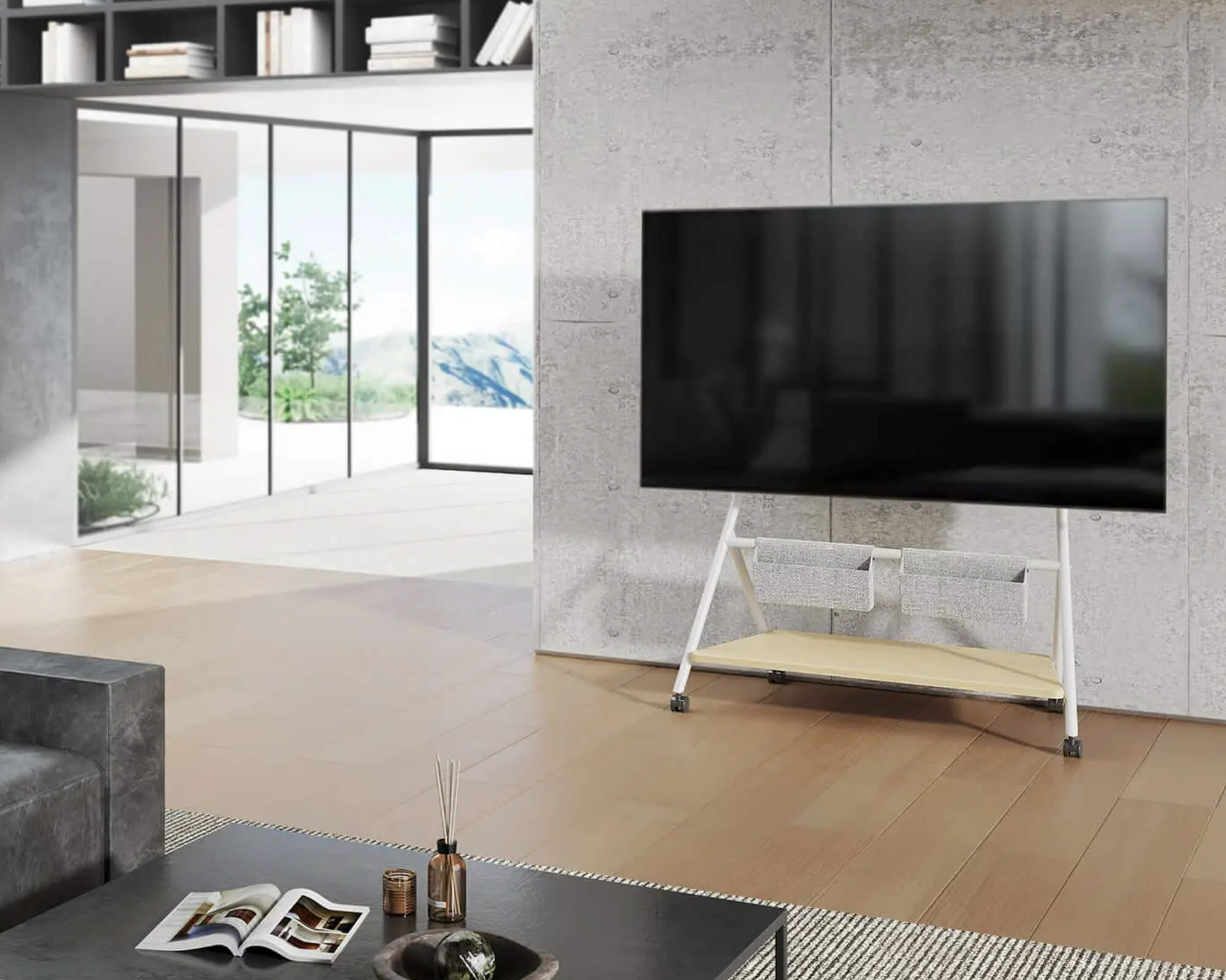 Collector TC88 Support TV à Roulettes