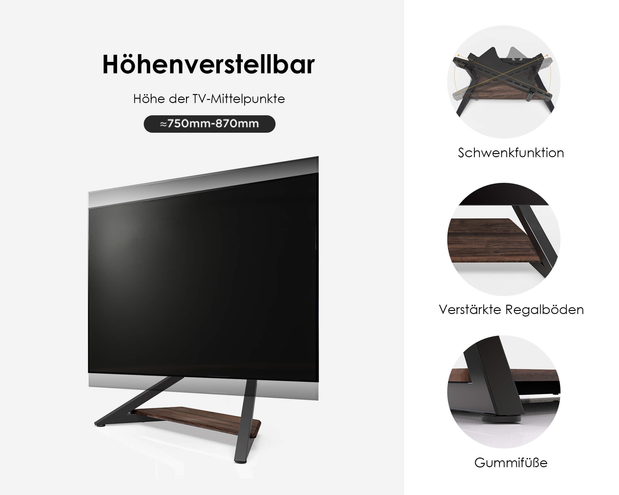 Eiffel V2 TT88 TV-tafelstandaard