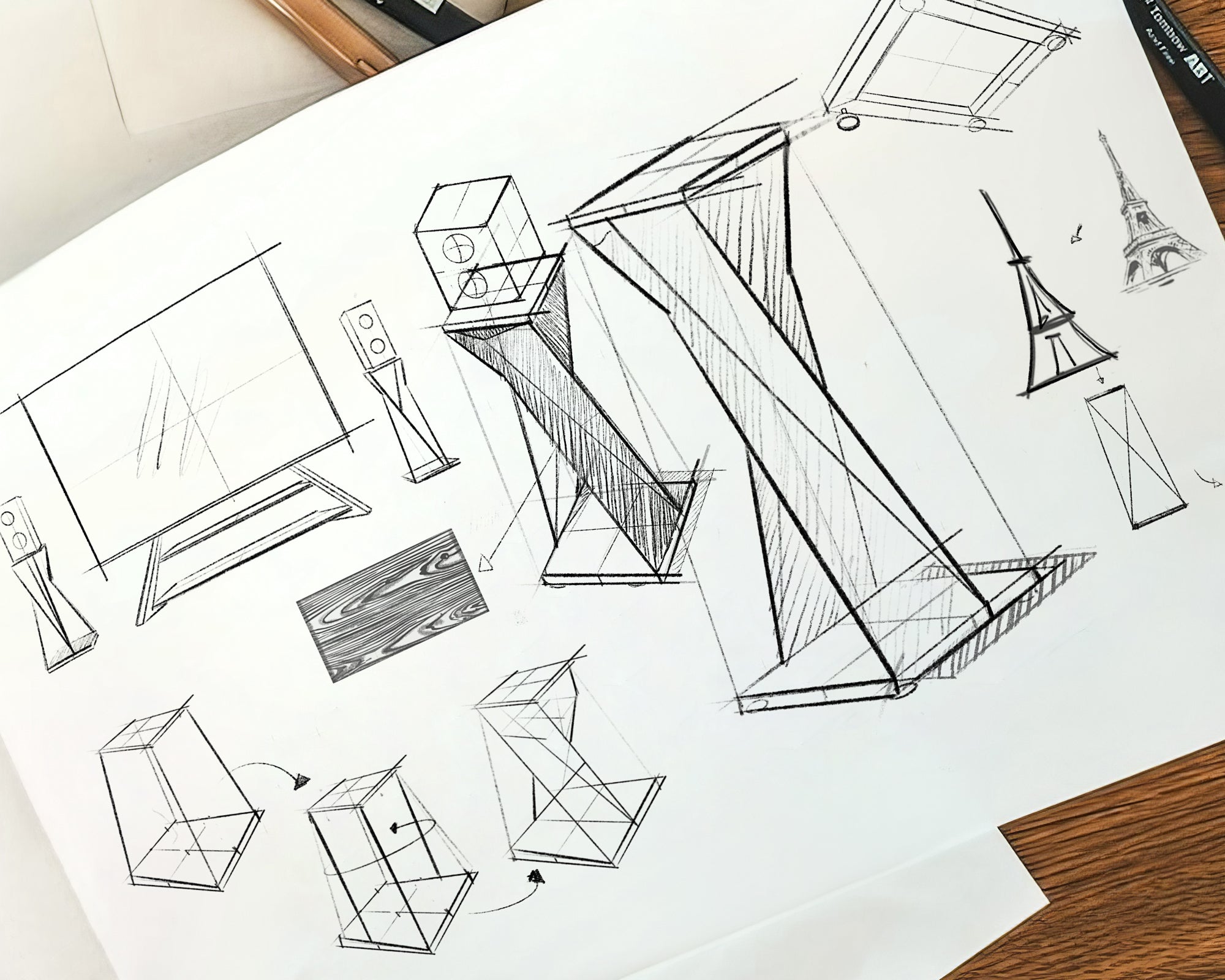 FITUEYES Eiffel Lautsprecher Stand Design Konzepte