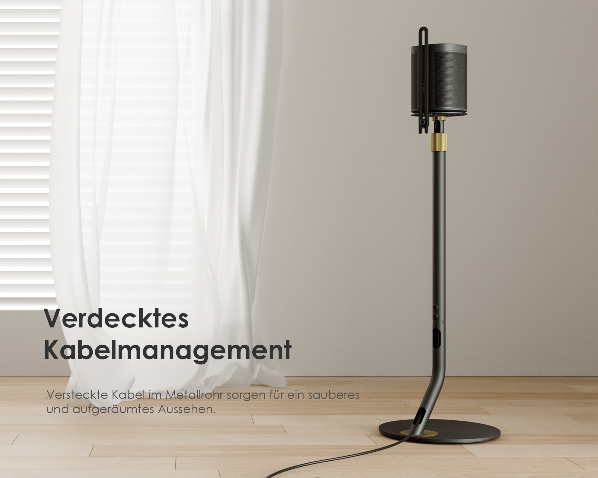 lautsprecher standfuß mit Kabelmanagement