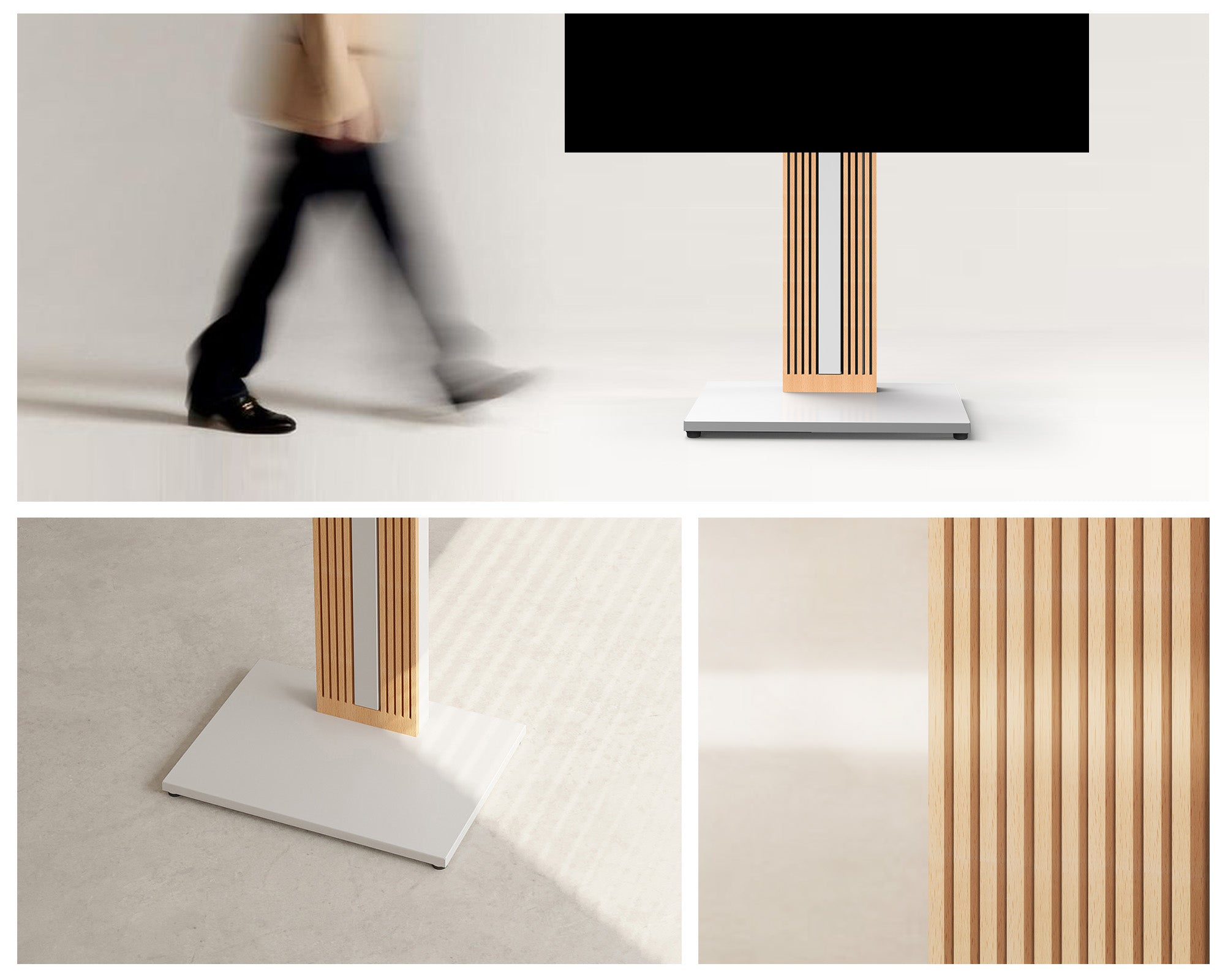 TV-Ständer mit stabilem Sockel