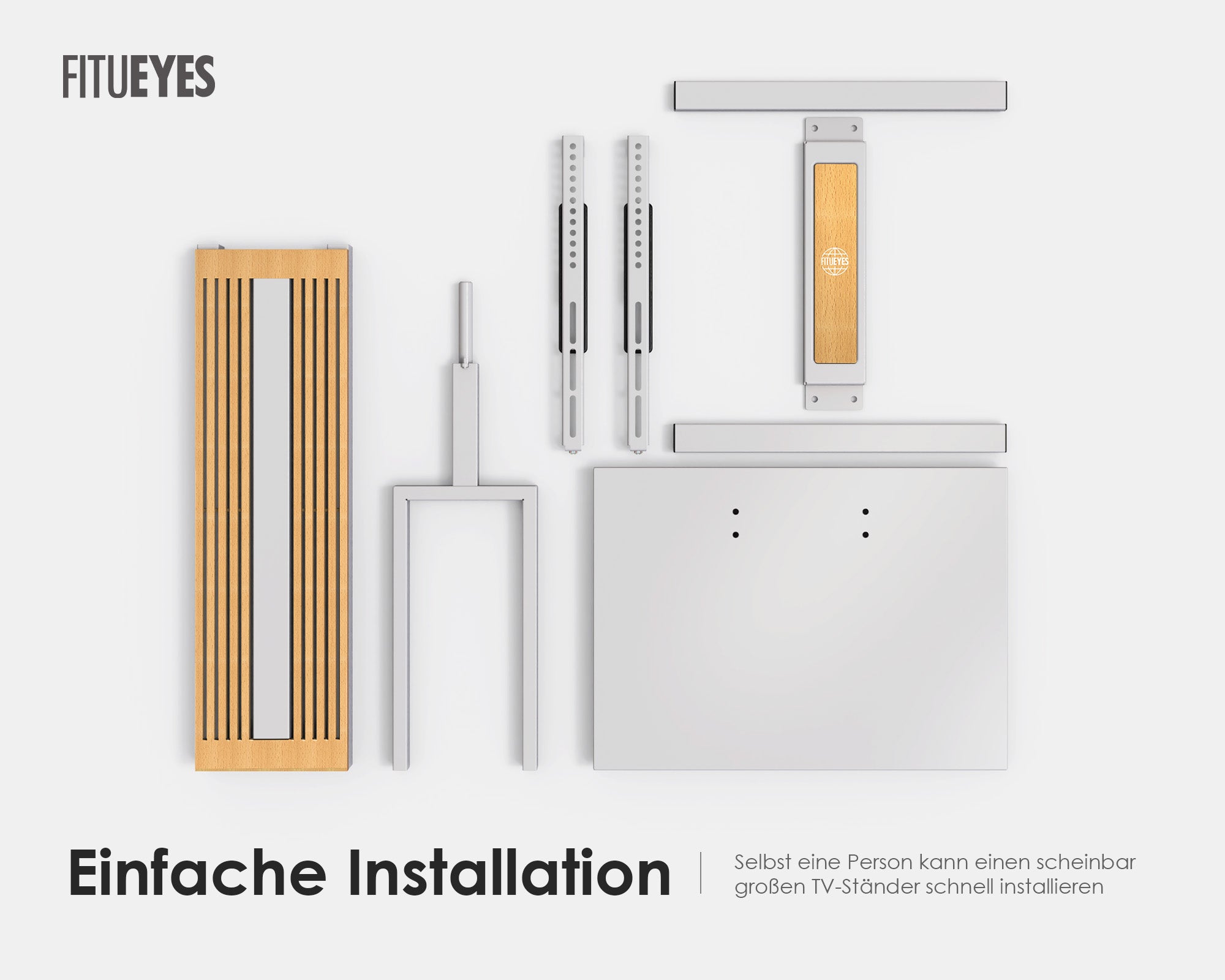 Einfache Installation fernseher standfuss
