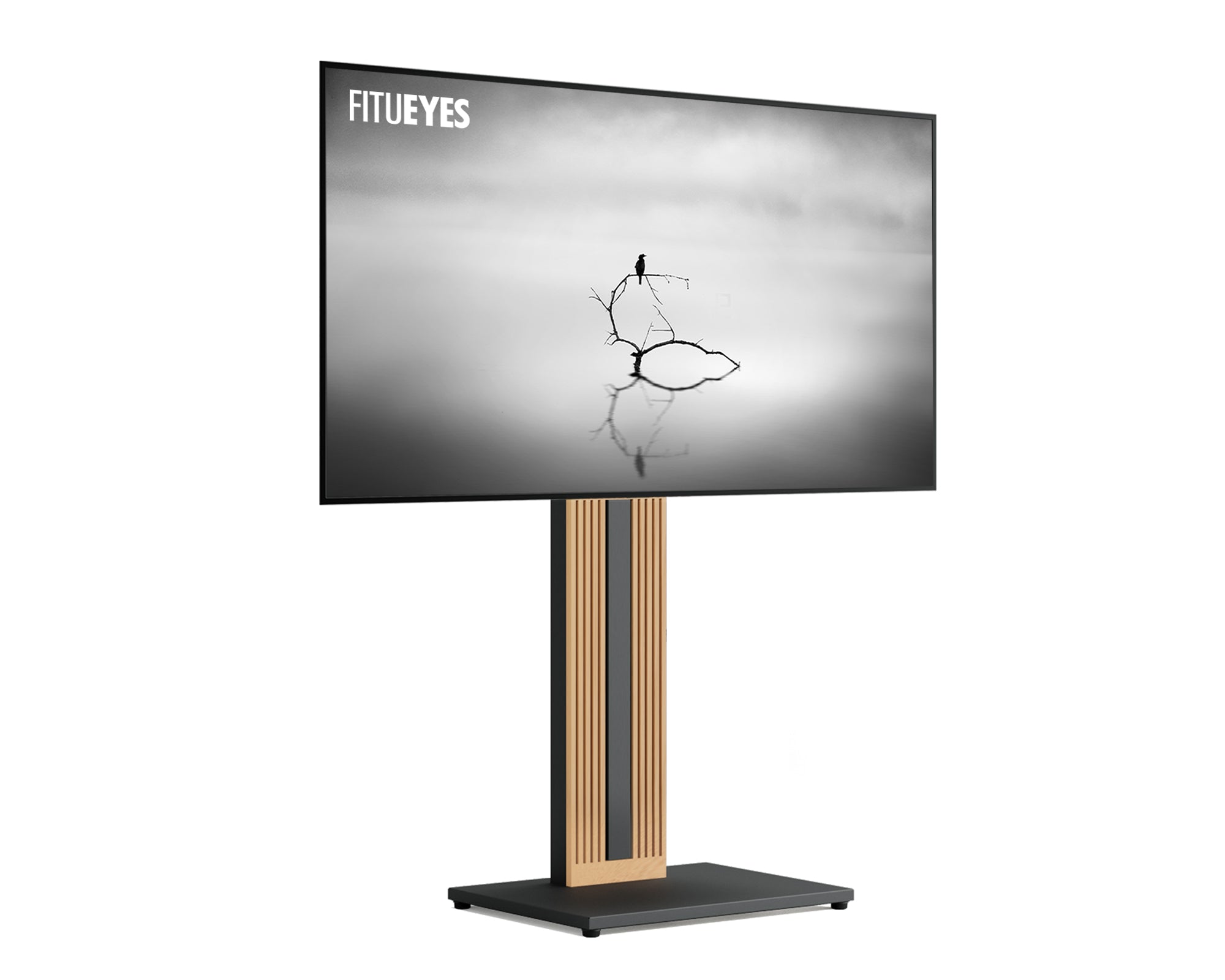 ZEN FT65 TV-Ständer aus schwarzem Buchenholz