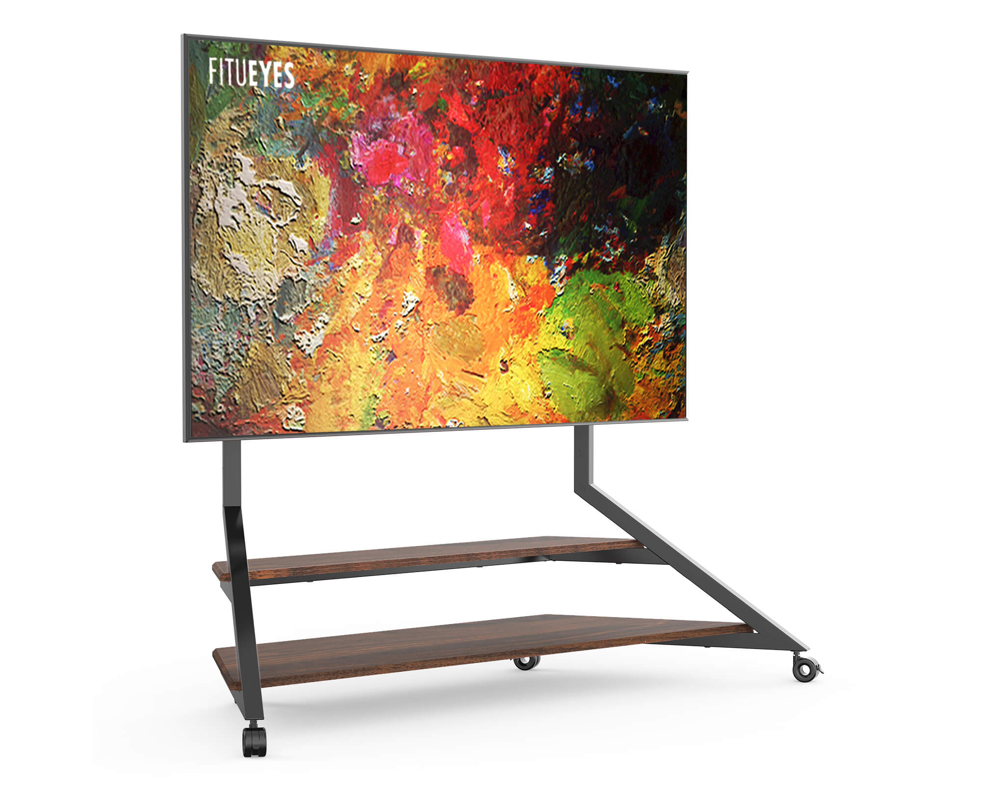 Eiffel V2 FT100 Floor TV Stand with Wheels