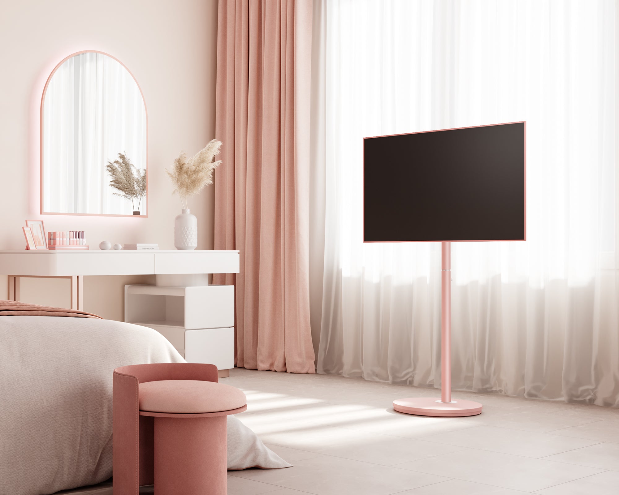 Master V2 FT48 Supporto tv da terra con ruote
