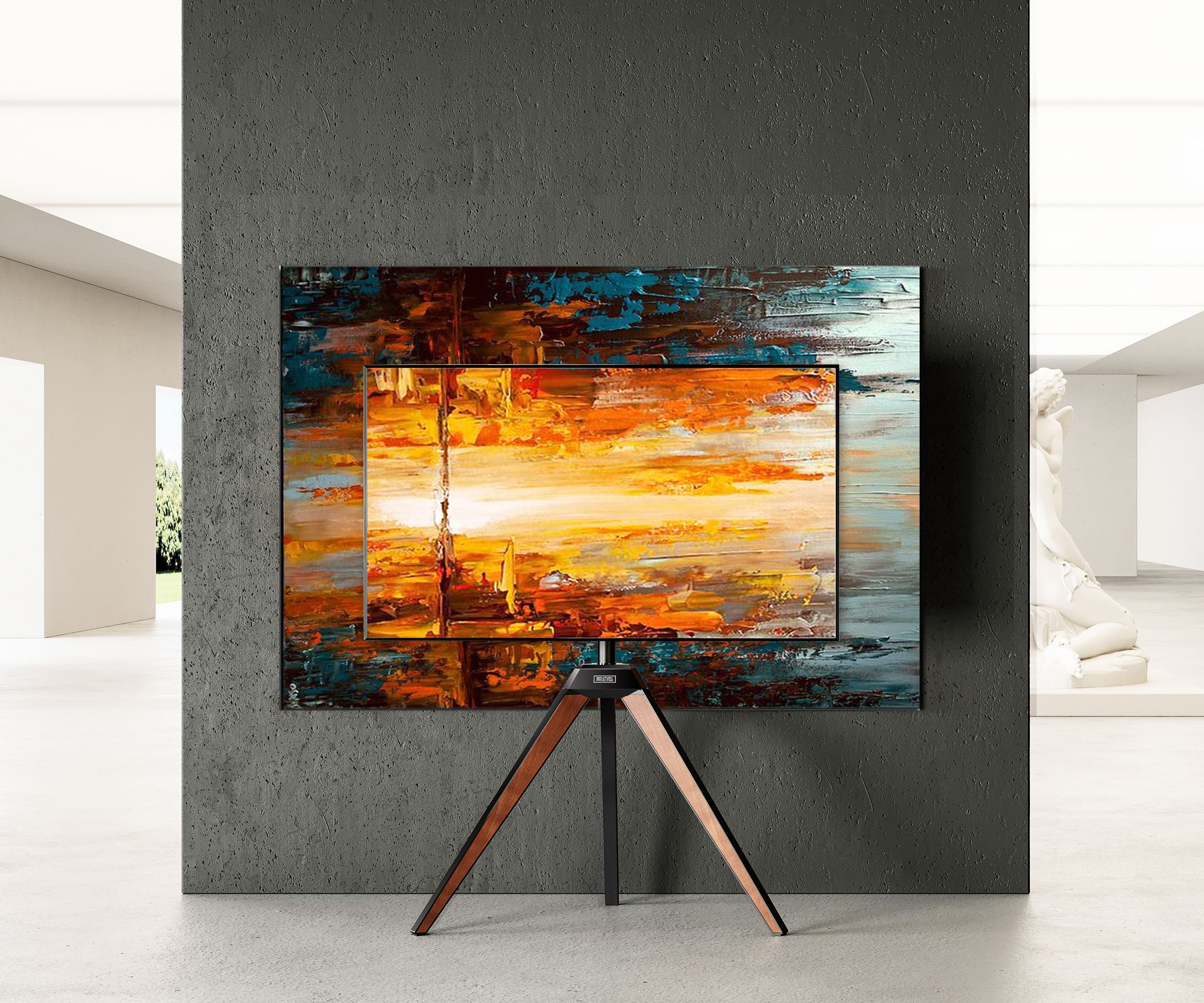 Kunst Staffelei für TV für 32-65 Zoll