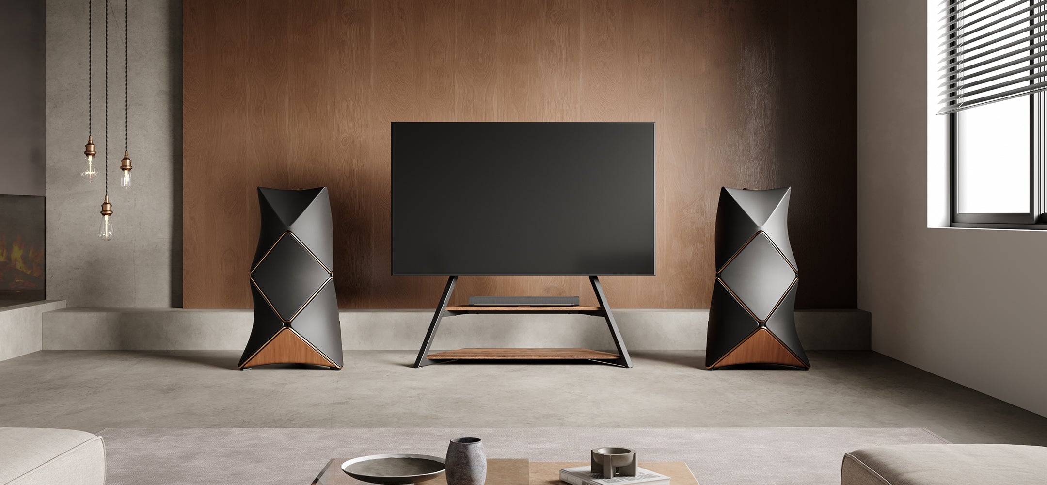 tv mit standfuß-mit Ablagen