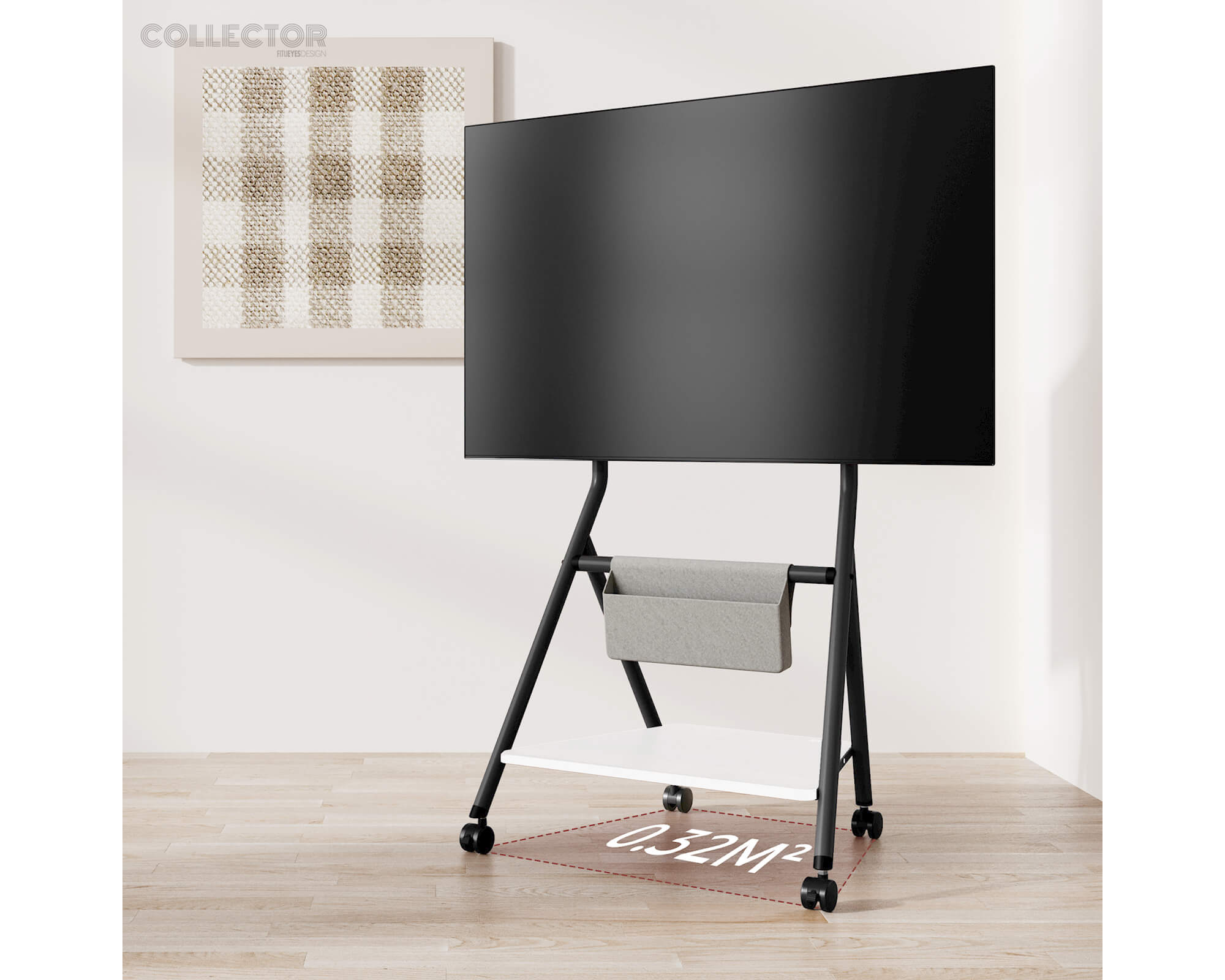 Collector TC65 Supporto tv da terra con ruote