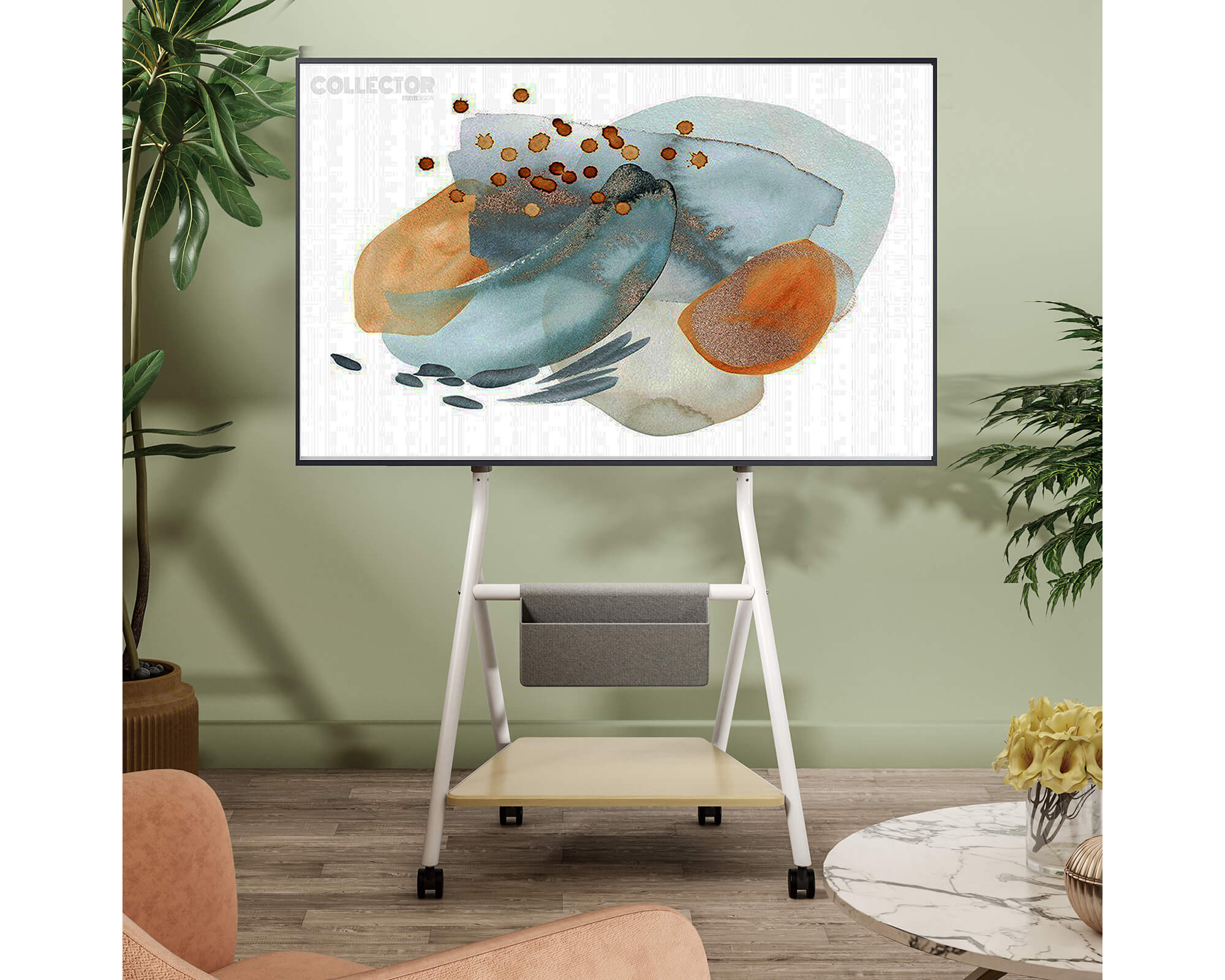 Collector TC65 Supporto tv da terra con ruote