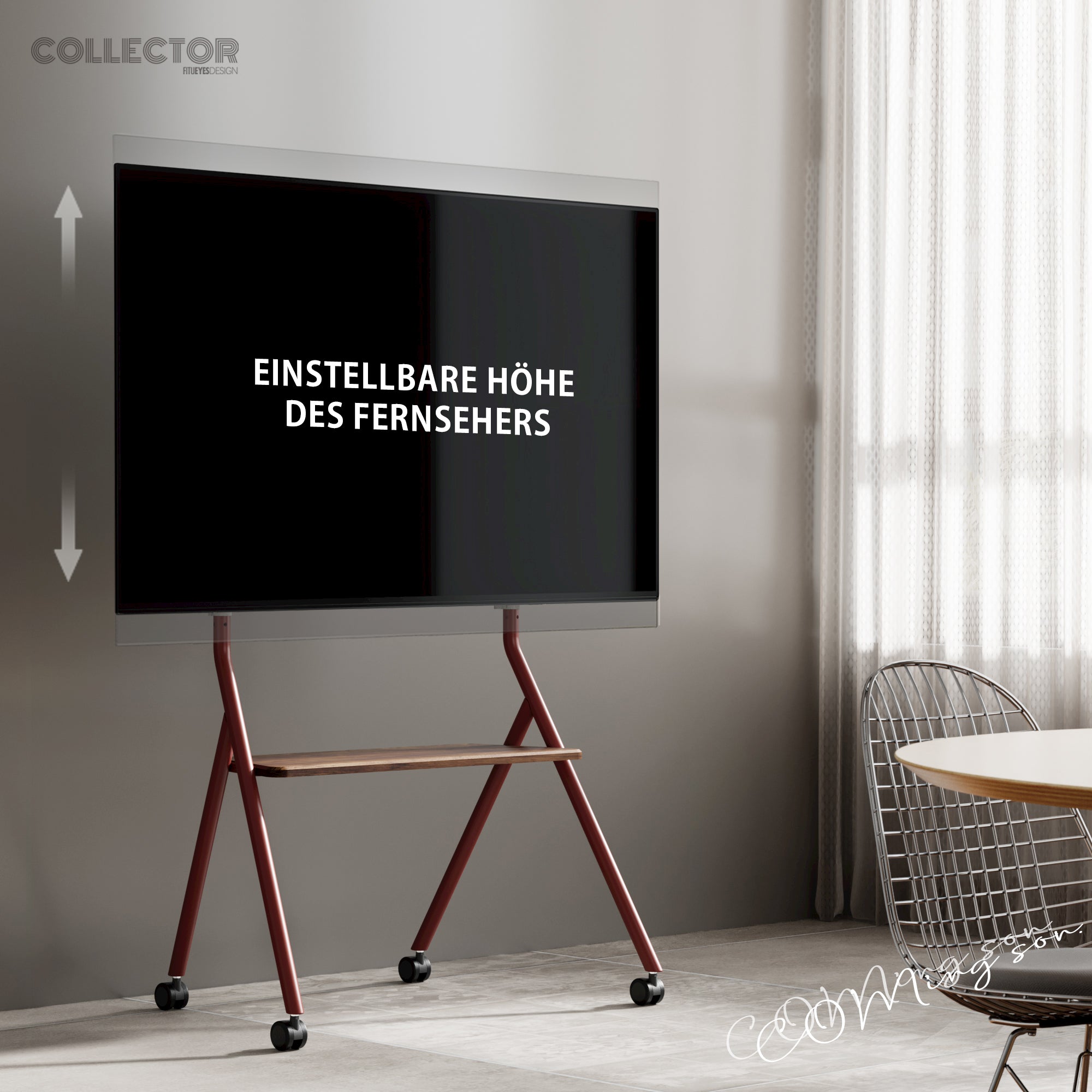 Collector TC78 TV-Ständer mit Rollen